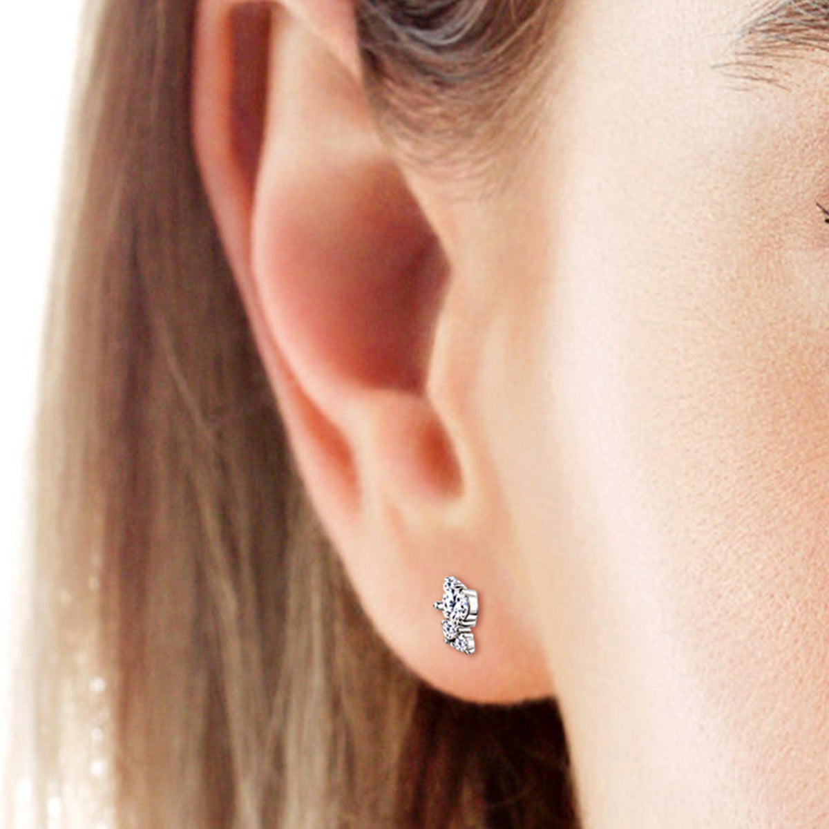 Pure Sterling Silver Sparkala™ Stud Earrings by Sparkala