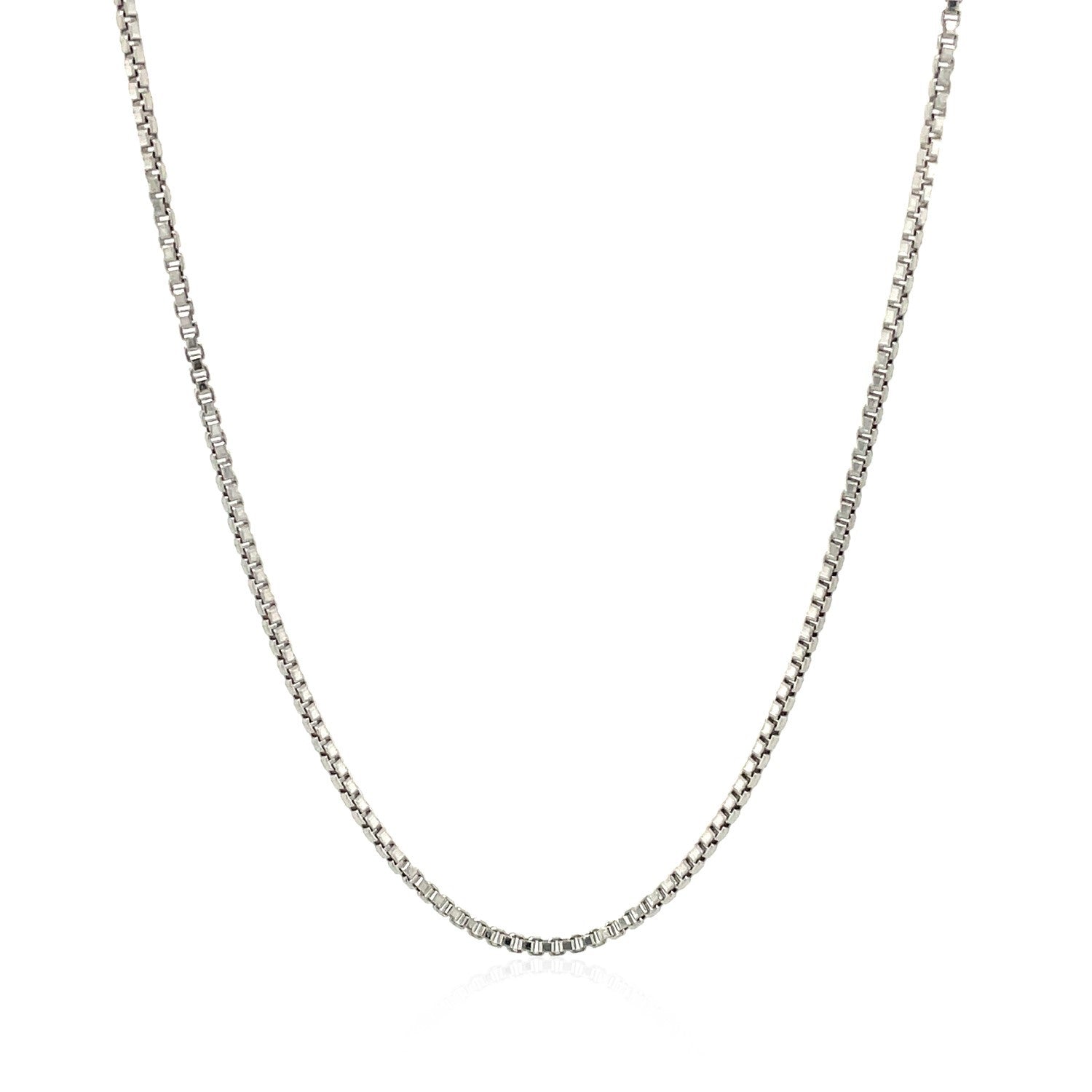 Sterling Silver Rhodium Plated Box Chain 1.3mm by Bids.com