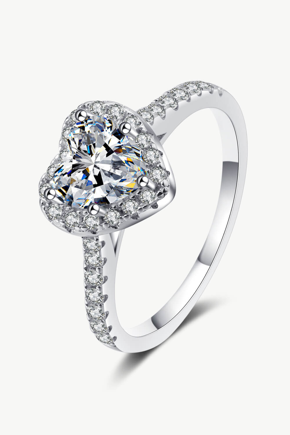1 Carat Sparkala™ Heart-Shaped Ring - DestGlow