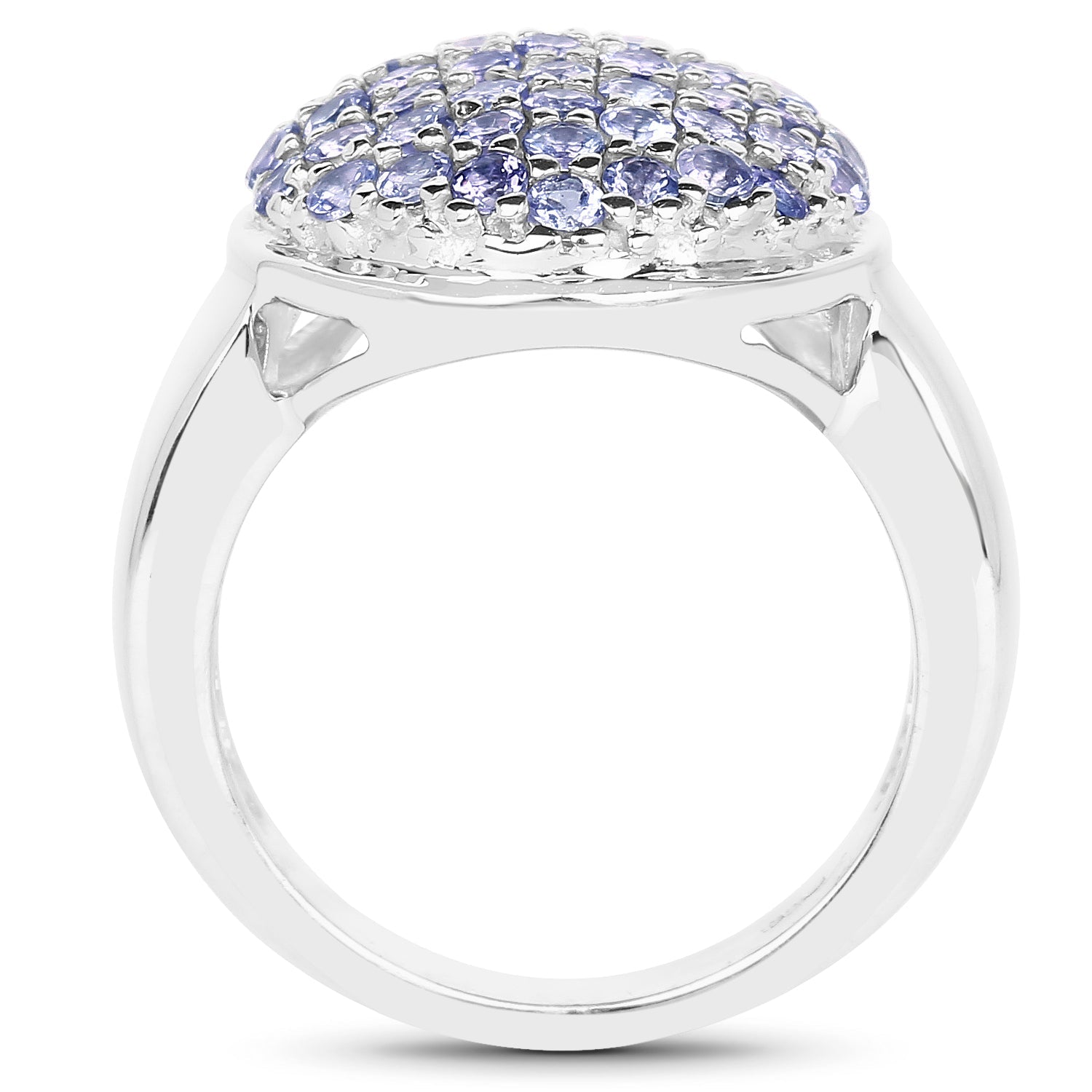 2.00 Carat Genuine Tanzanite .925 Sterling Silver Ring by Bids.com