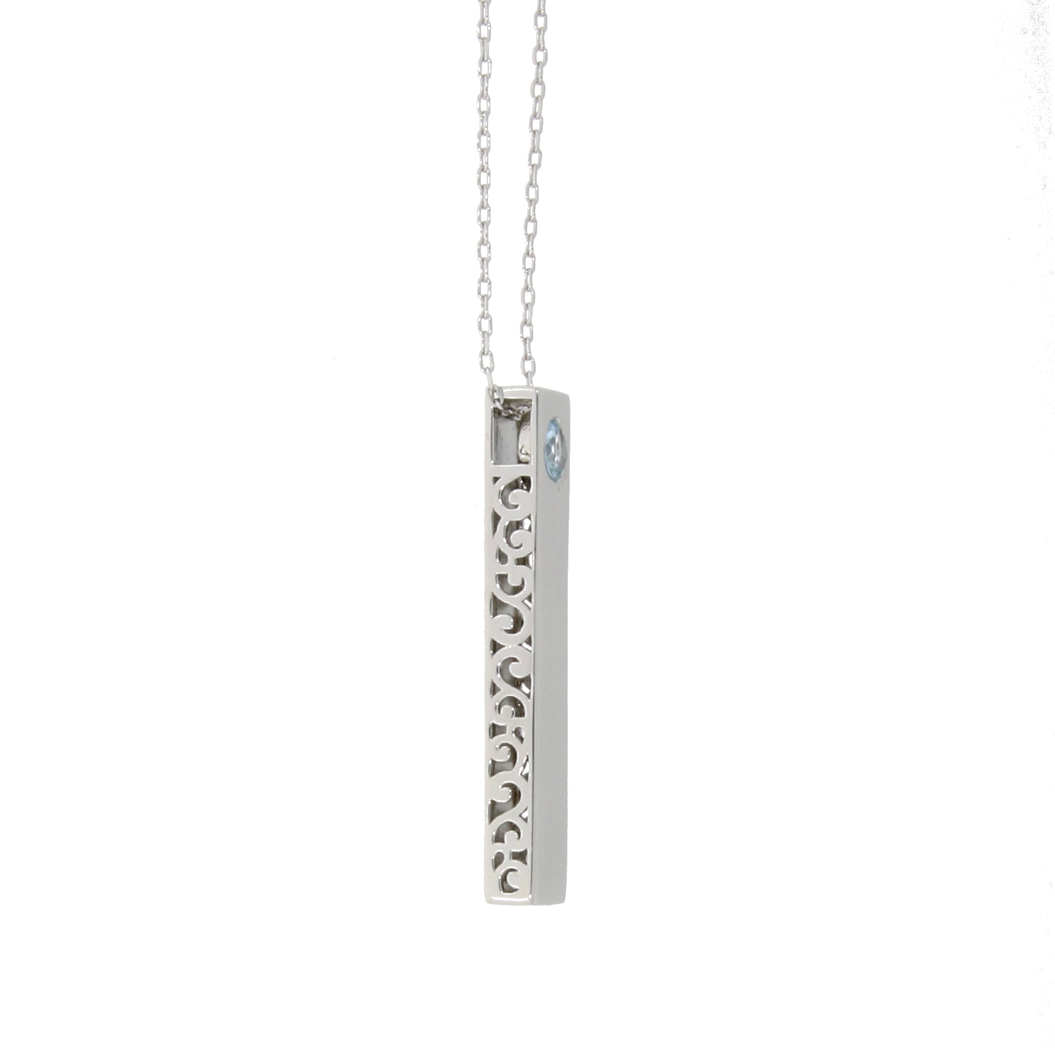 Natural Blue Topaz Fashion Pendants Sterling Silver by Bids.com
