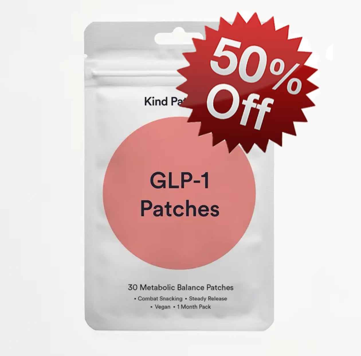 Kind Patches: 30 Metabolic Balance Patches, Berberine, Steady Release, Vegan, 1 Month Pack