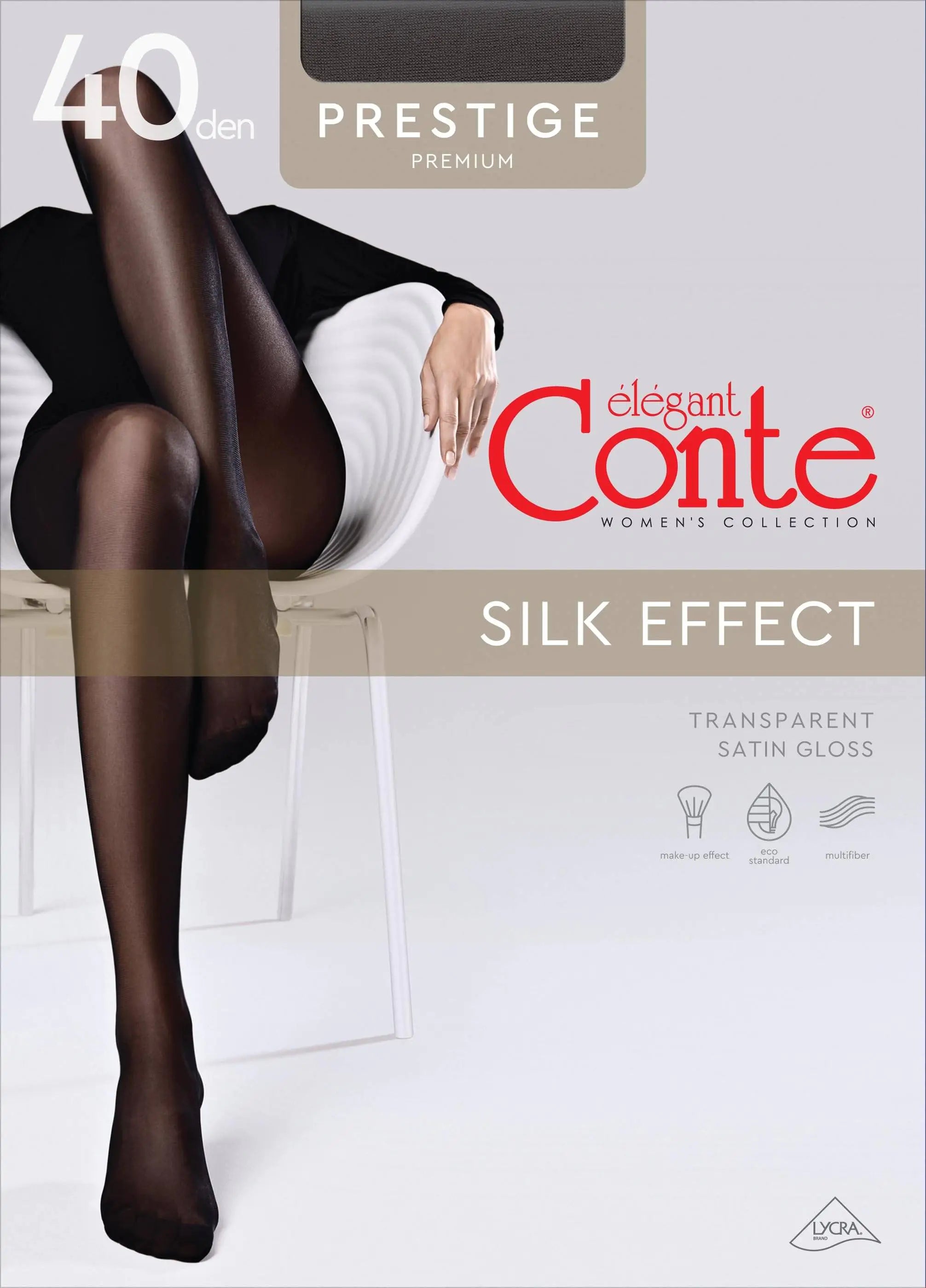 Tights Conte Prestige 40 Den - Sheer to Waist Noble Shine by TheRanok.com