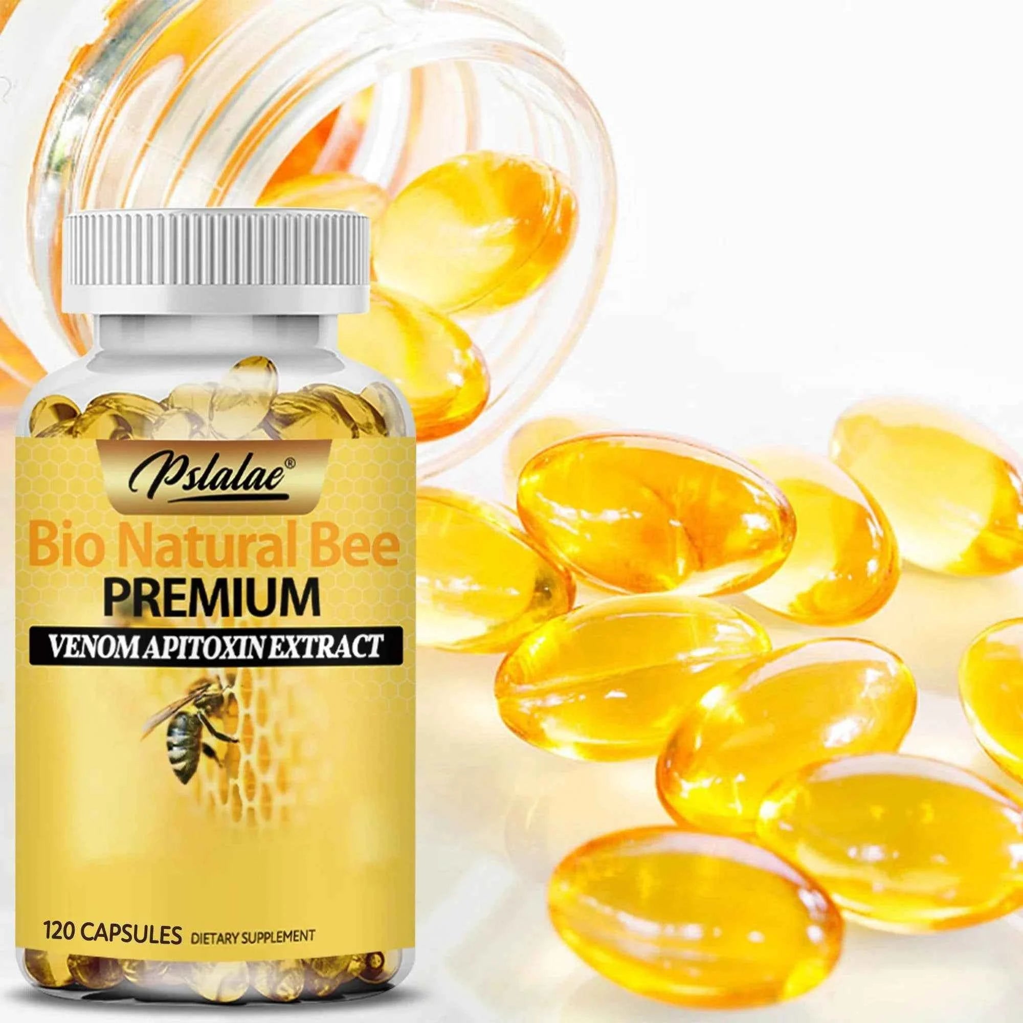 Natural Bee - Relieves Joint Pain and Stiffness, Promotes Bone Health, for Immunity and Anti-oxidation - 120 Capsules