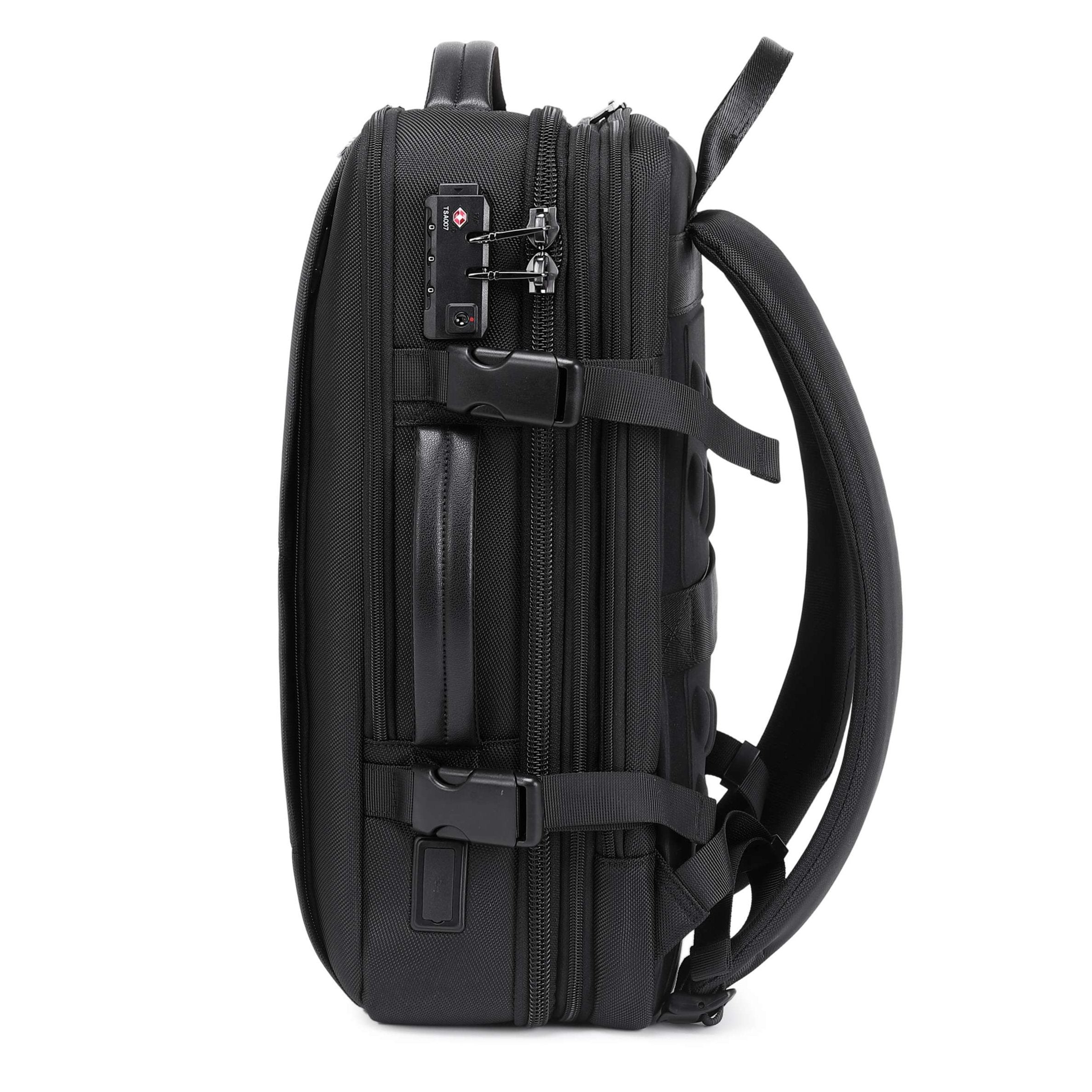 Pro Travel Vegan Backpack 401 - Expandable & Lock by Doshi FCSA
