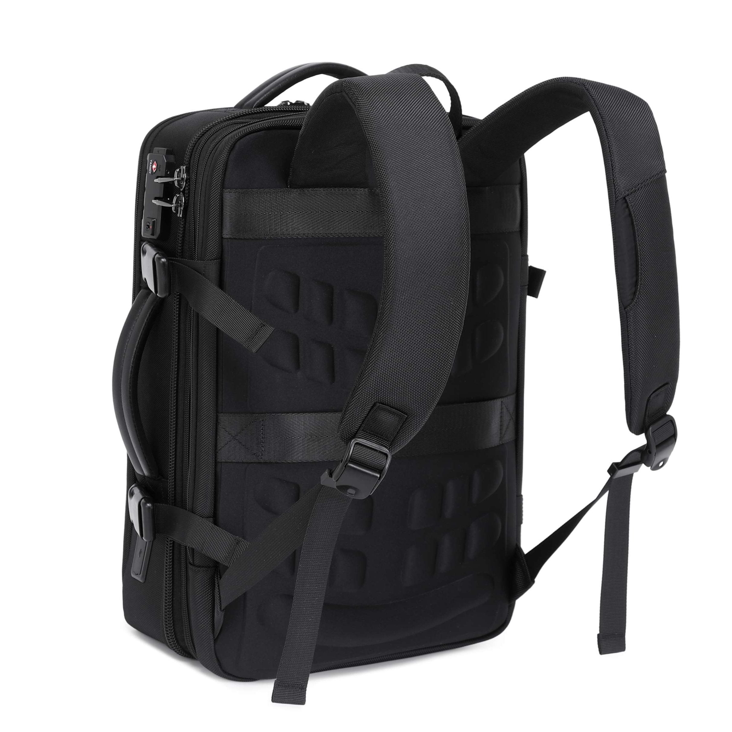 Pro Travel Vegan Backpack 401 - Expandable & Lock by Doshi FCSA