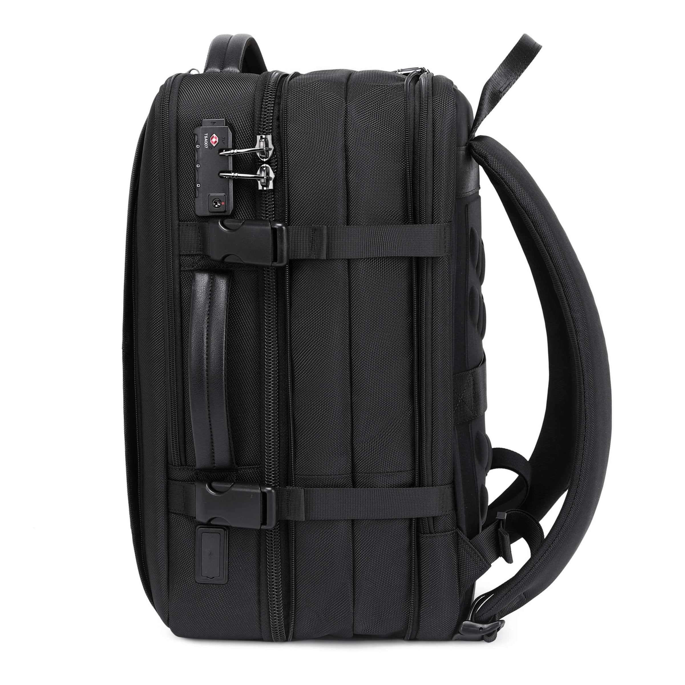 Pro Travel Vegan Backpack 401 - Expandable & Lock by Doshi FCSA