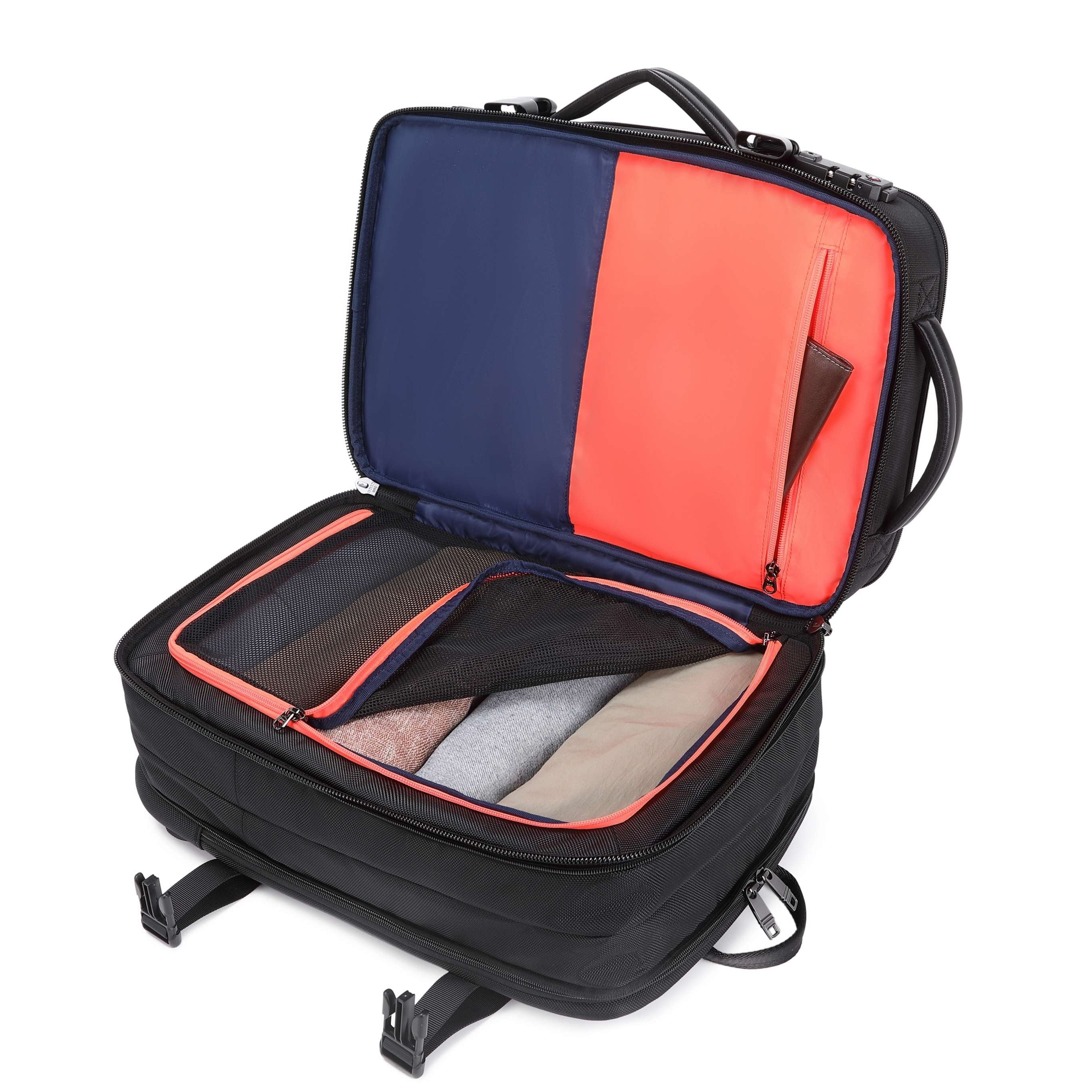 Pro Travel Vegan Backpack 401 - Expandable & Lock by Doshi FCSA