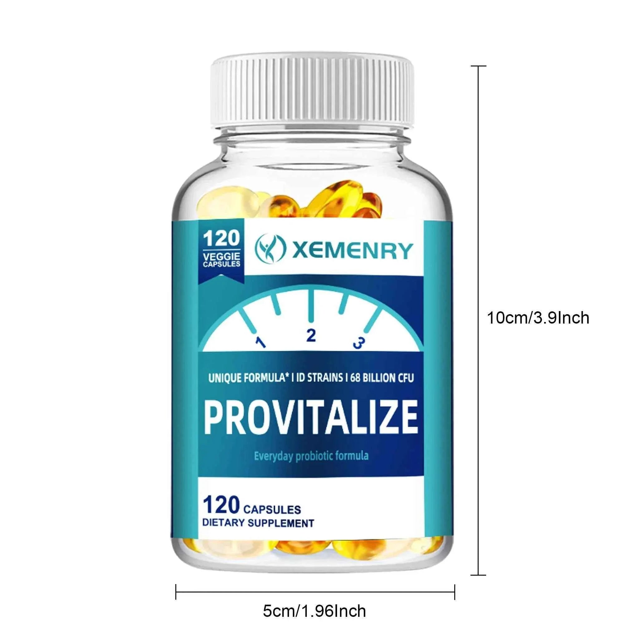 Provitalize Supplement - Digestive Support, Bloating Relief, Weight Management, Gut Health - 120 Capsules