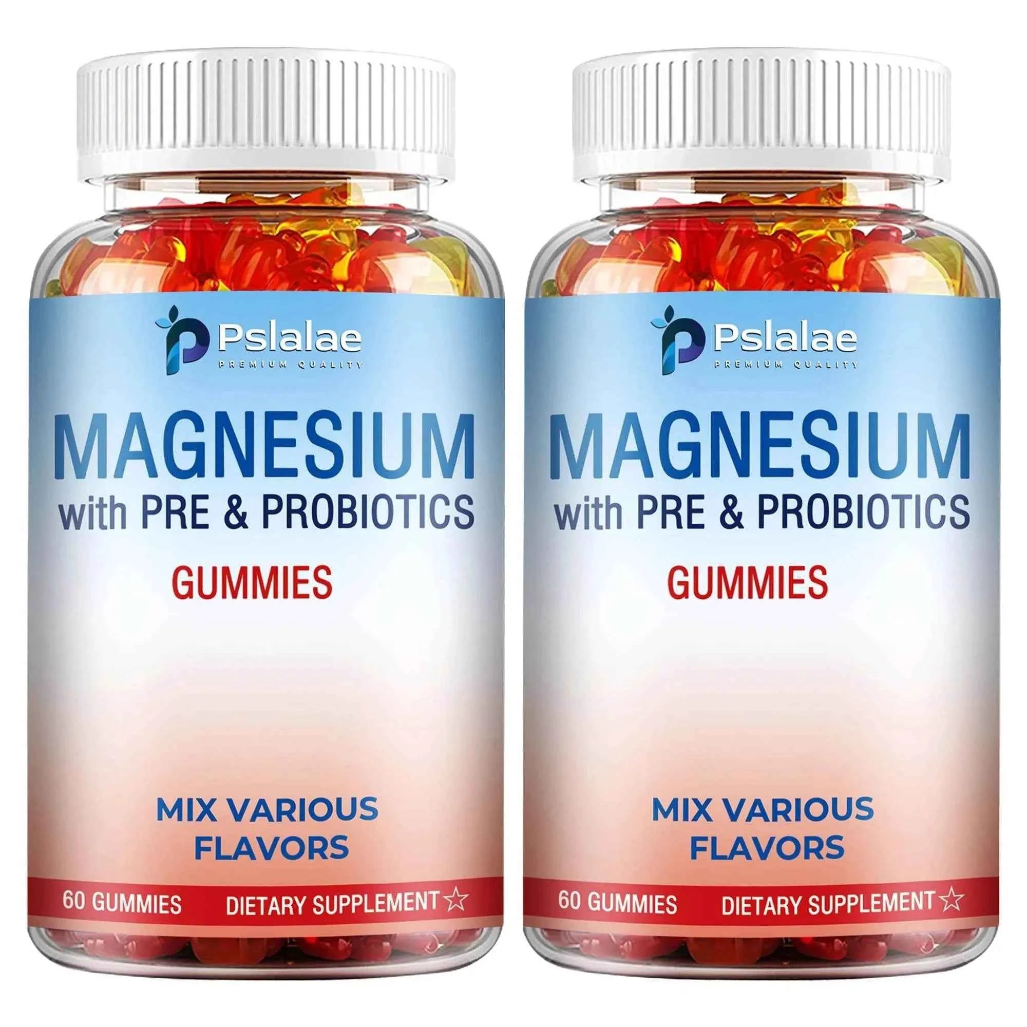 Magnesium Citrate - Supports Muscles, Nerves, Bones and Heart, Reduce Stress and Improve Sleep - 60 Gummies