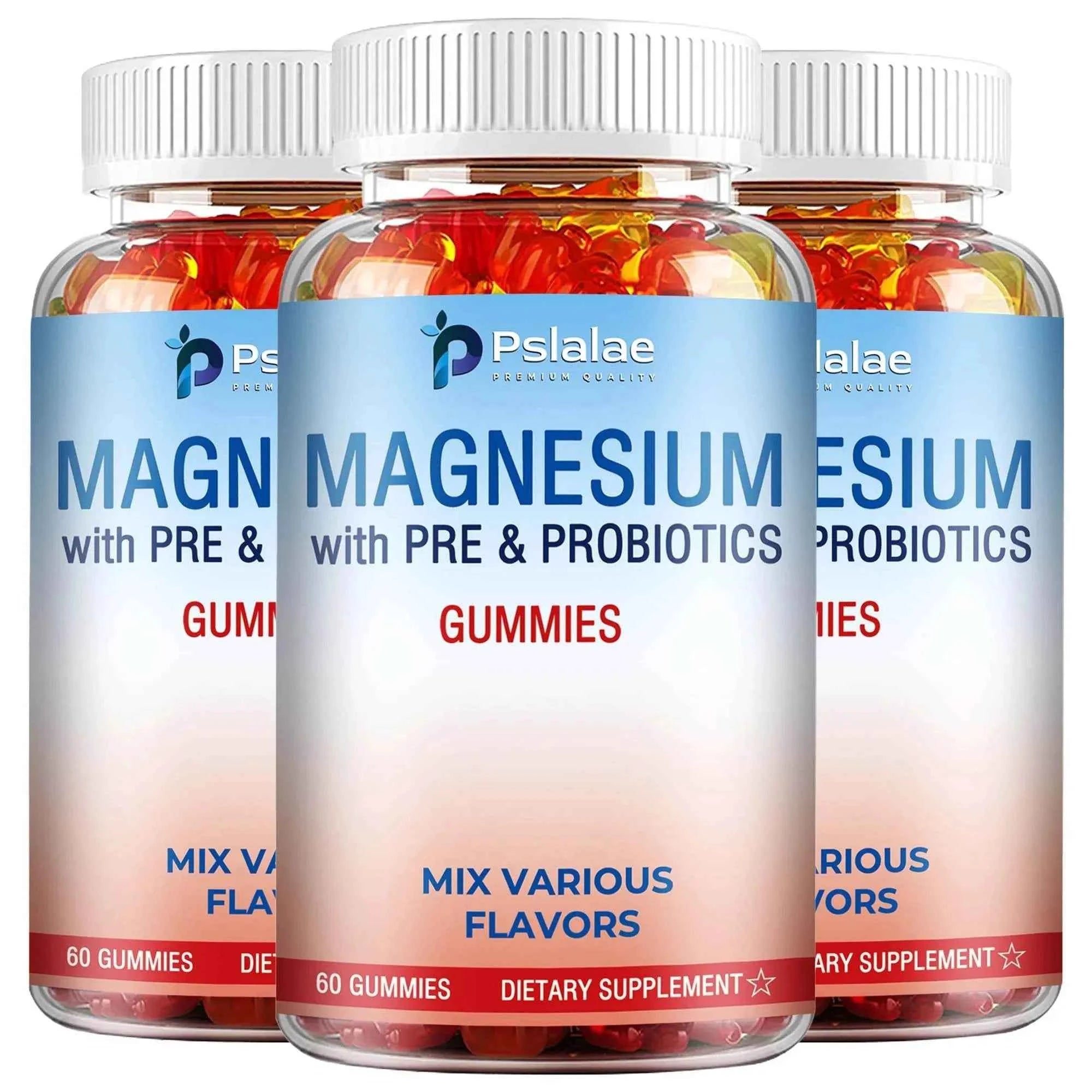 Magnesium Citrate - Supports Muscles, Nerves, Bones and Heart, Reduce Stress and Improve Sleep - 60 Gummies
