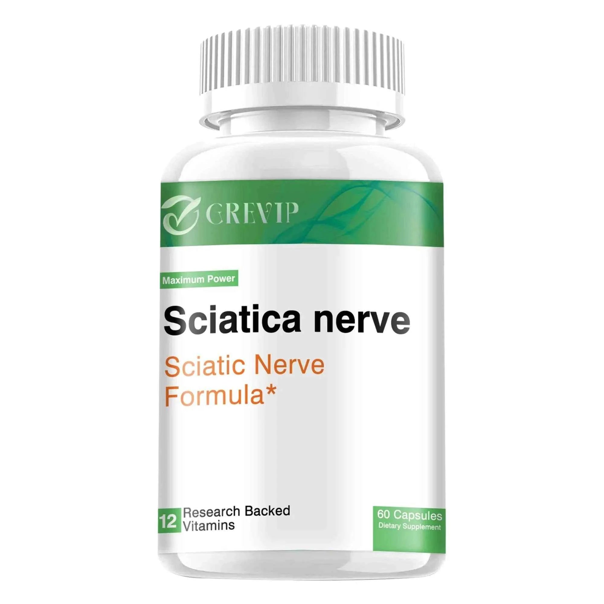 Sciatic Nerve Supplement - Nervous System and Joint Support - R-Alpha Lipoic Acid, Vitamin B Complex - 60 Capsules