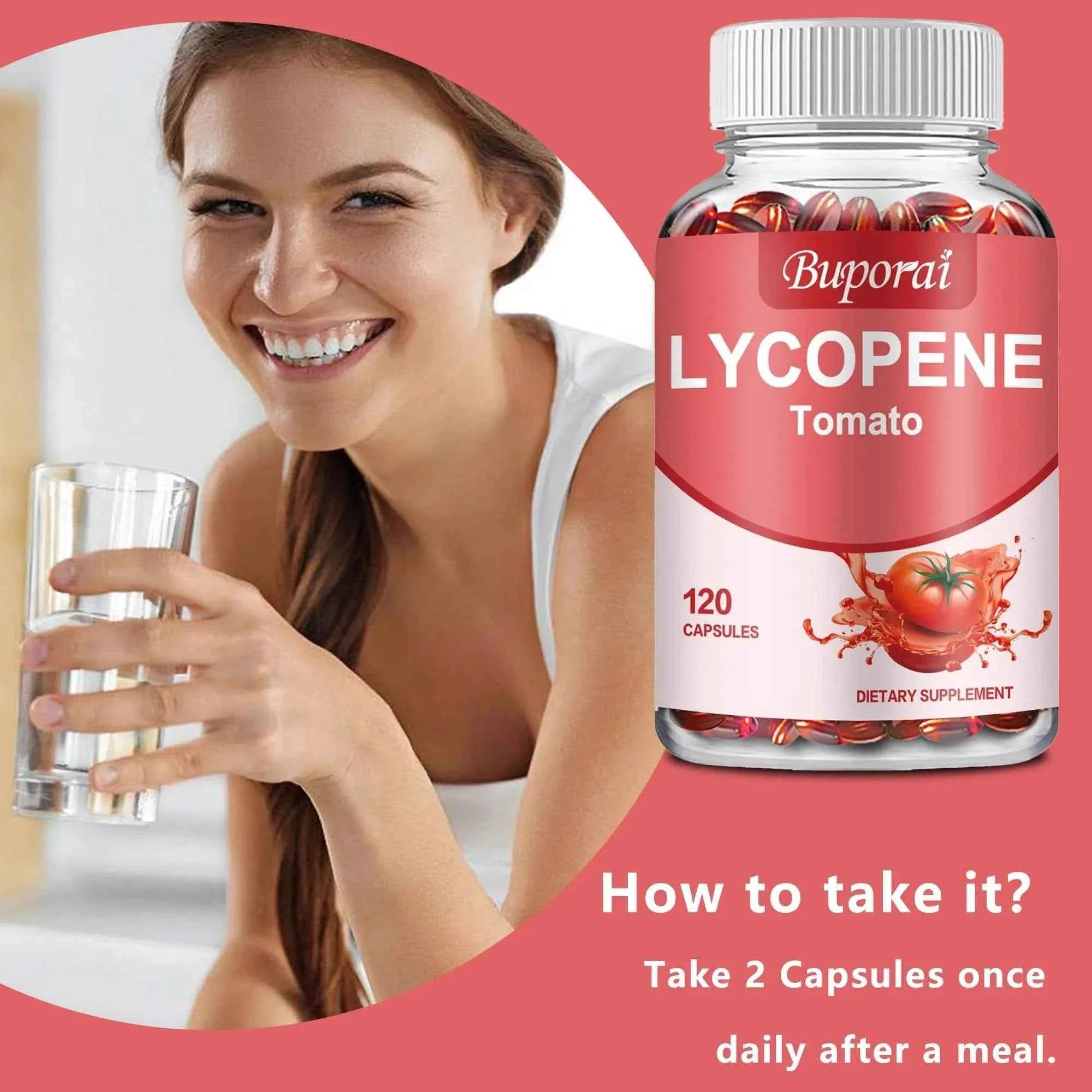 Lycopene - Antioxidant, Promotes Prostate, Heart, Vision Health, Immune Support - 120 Capsules