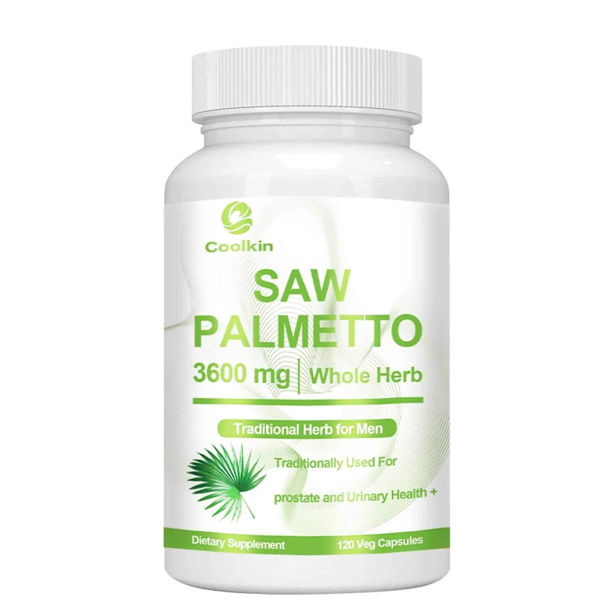Saw Palmetto - Promotes Hair Growth and Urinary Support, Prostate Health, Prevents Hair Loss - 120 Capsules
