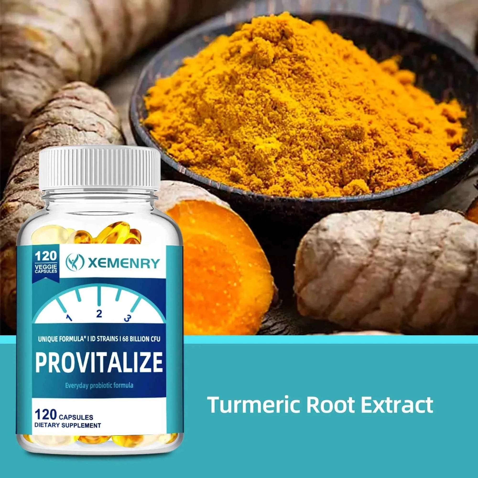 Provitalize Supplement - Digestive Support, Bloating Relief, Weight Management, Gut Health - 120 Capsules