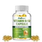 Vitamin B12 - Supports Energy Metabolism and Nervous System, Good for Brain and Heart Health - 120 Capsules