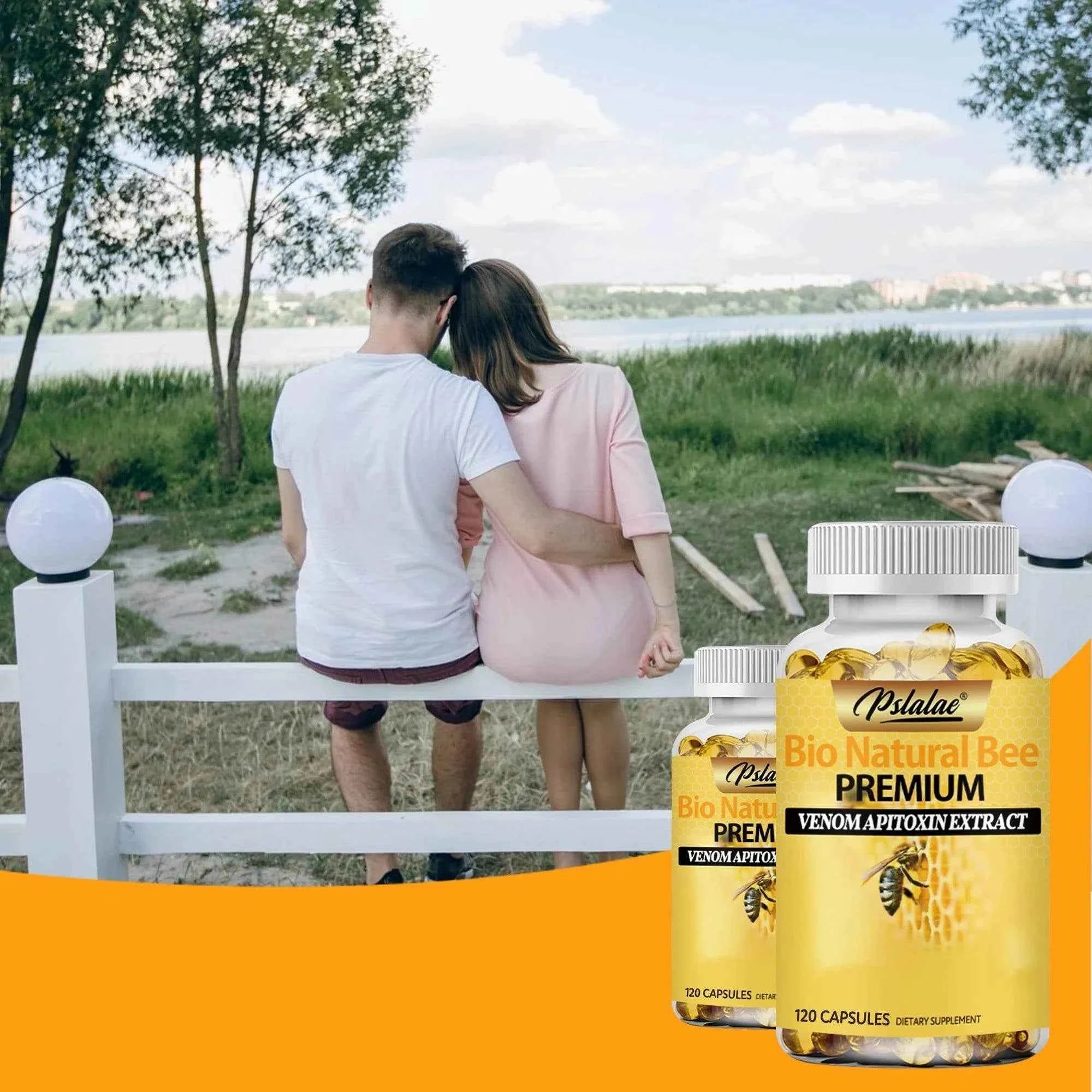Natural Bee - Relieves Joint Pain and Stiffness, Promotes Bone Health, for Immunity and Anti-oxidation - 120 Capsules