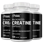 Micronized Creatine - Enhance Muscle Endurance and Improve Athletic Performance - 120 Capsules