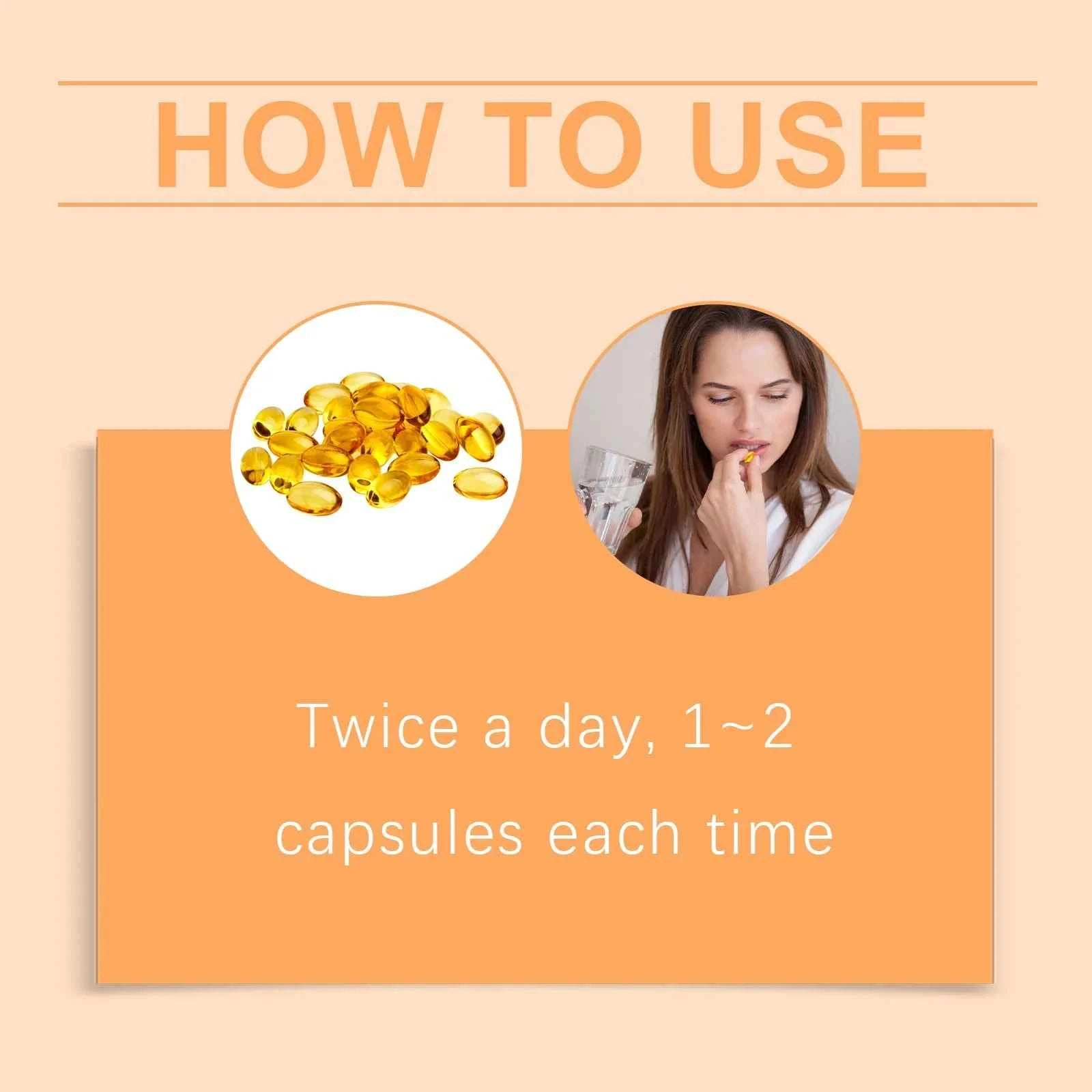 Googeer 60pcs Vitamin E Capsule Promote Digestion Help Blood Birculation Enhance Energy Daily Vitamin Supplement Dietary Capsule