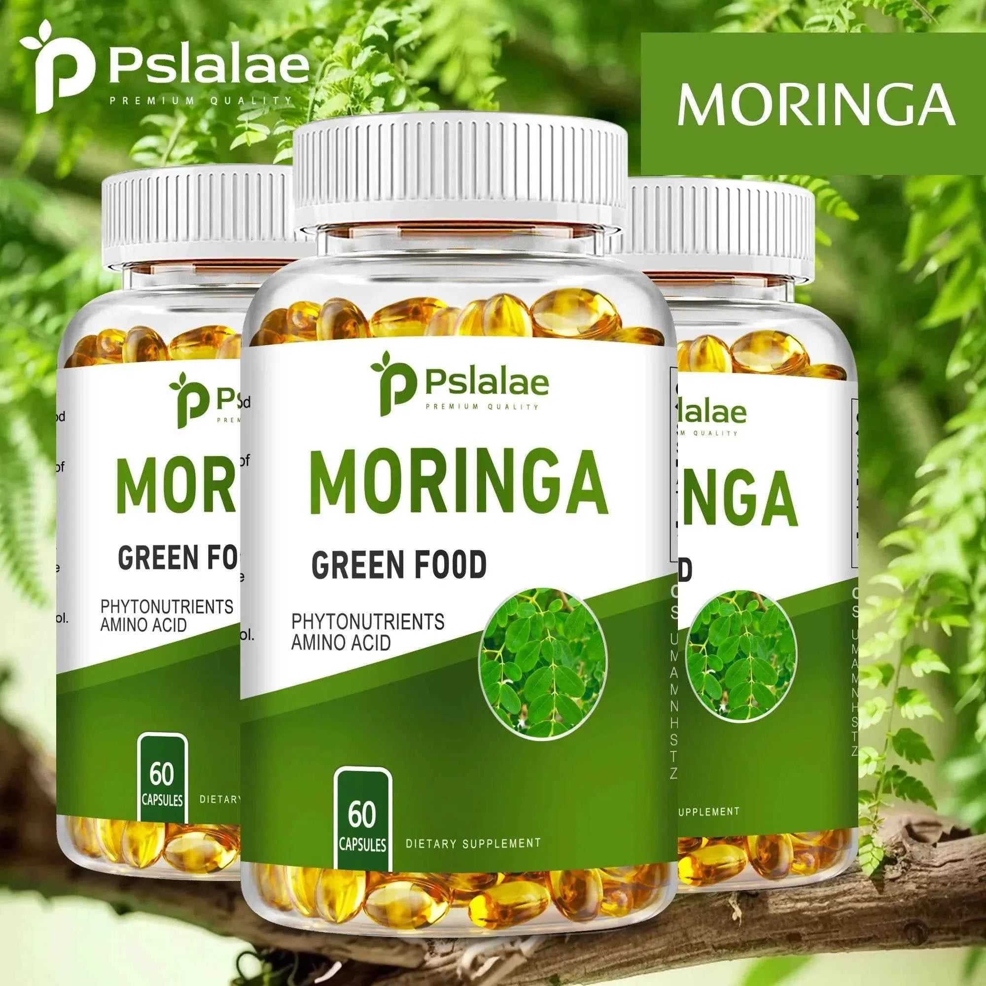 Moringa Supplement - Promote Bone, Joint, Immune Health | Enhance Energy, Endurance, Concentration - 60 Capsules