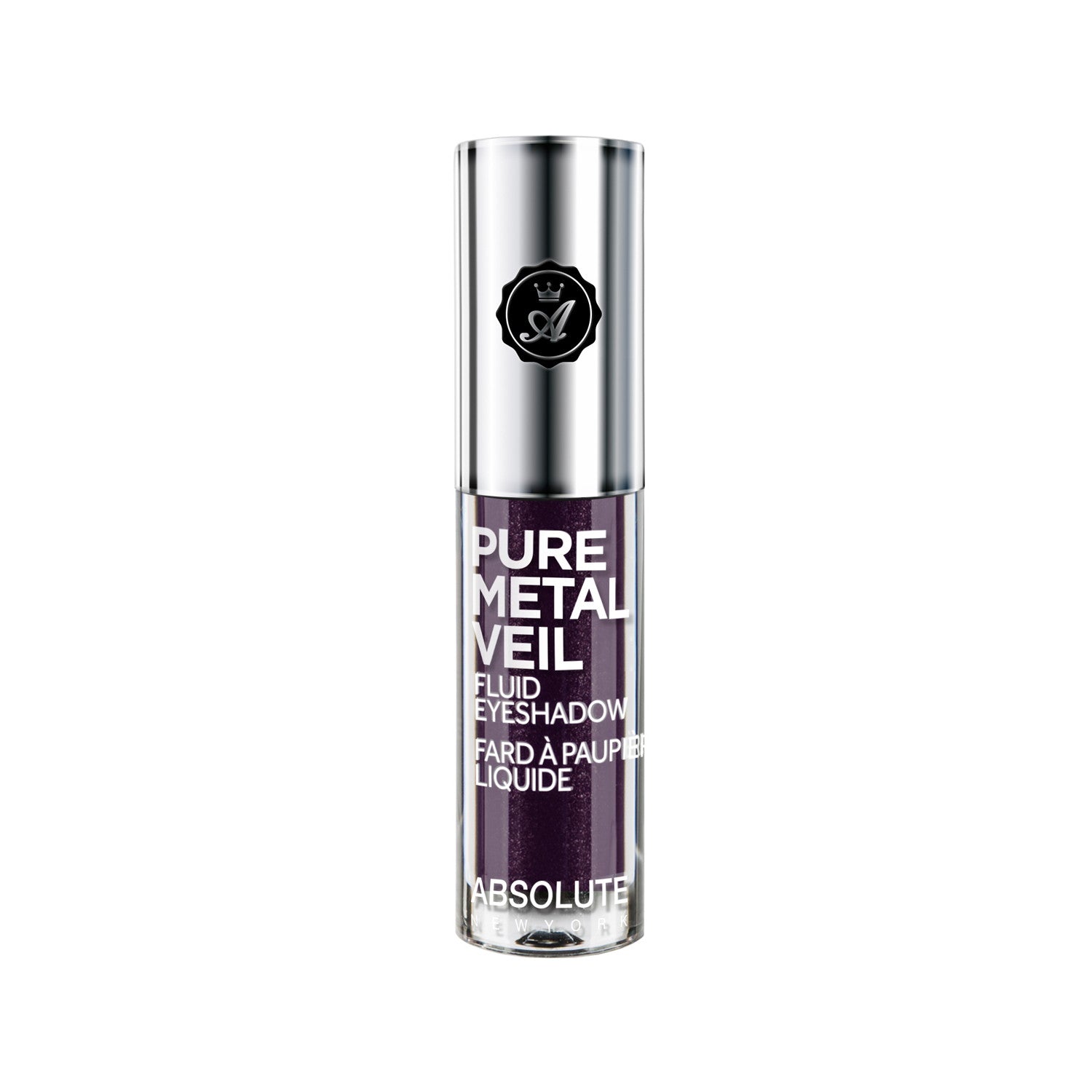 ABSOLUTE Pure Metal Veil Fluid Eyeshadow - Posh Plum - eye makeup