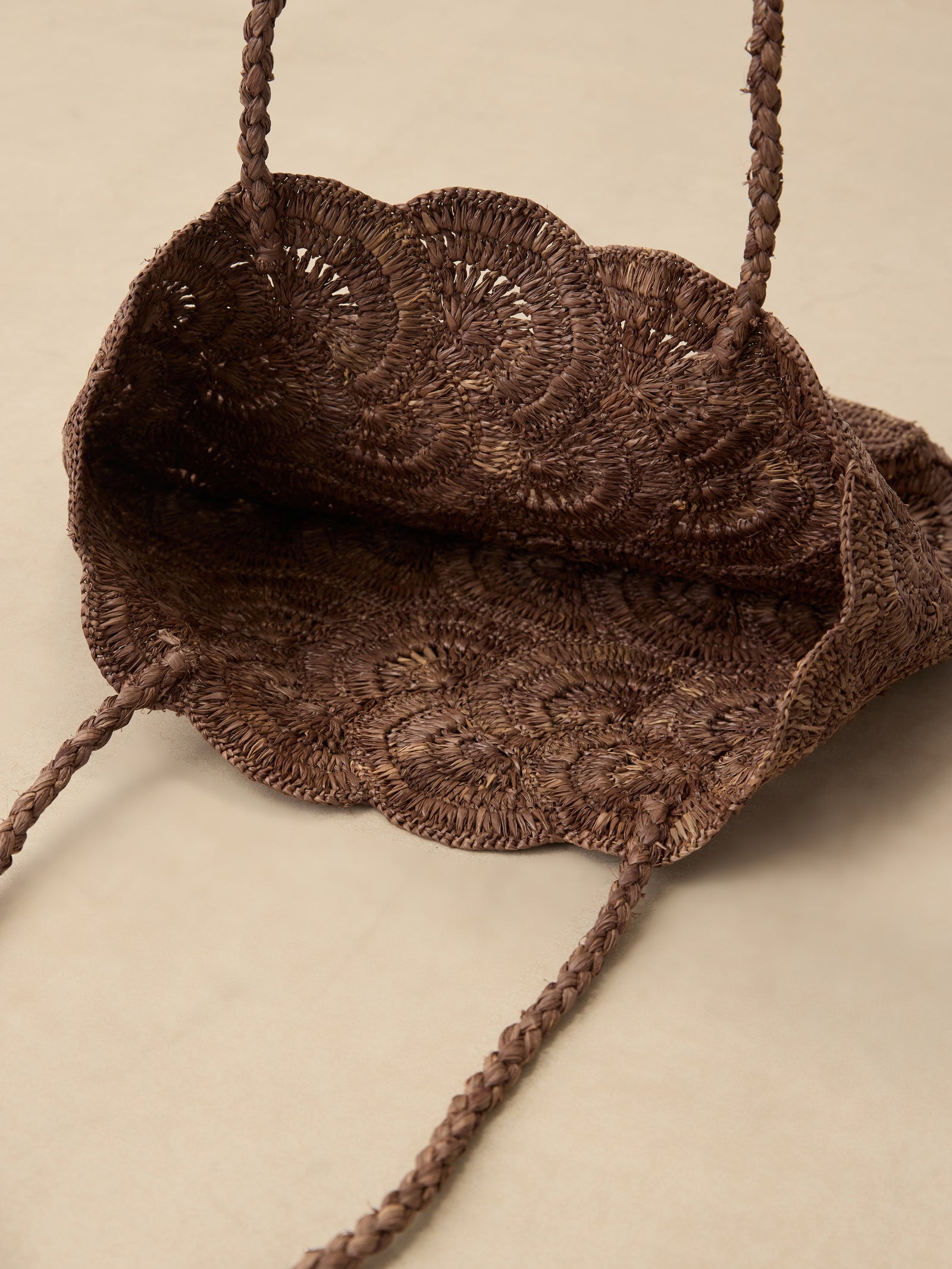 Handwoven Raffia Floral Pattern Tote Bag DestGlow
