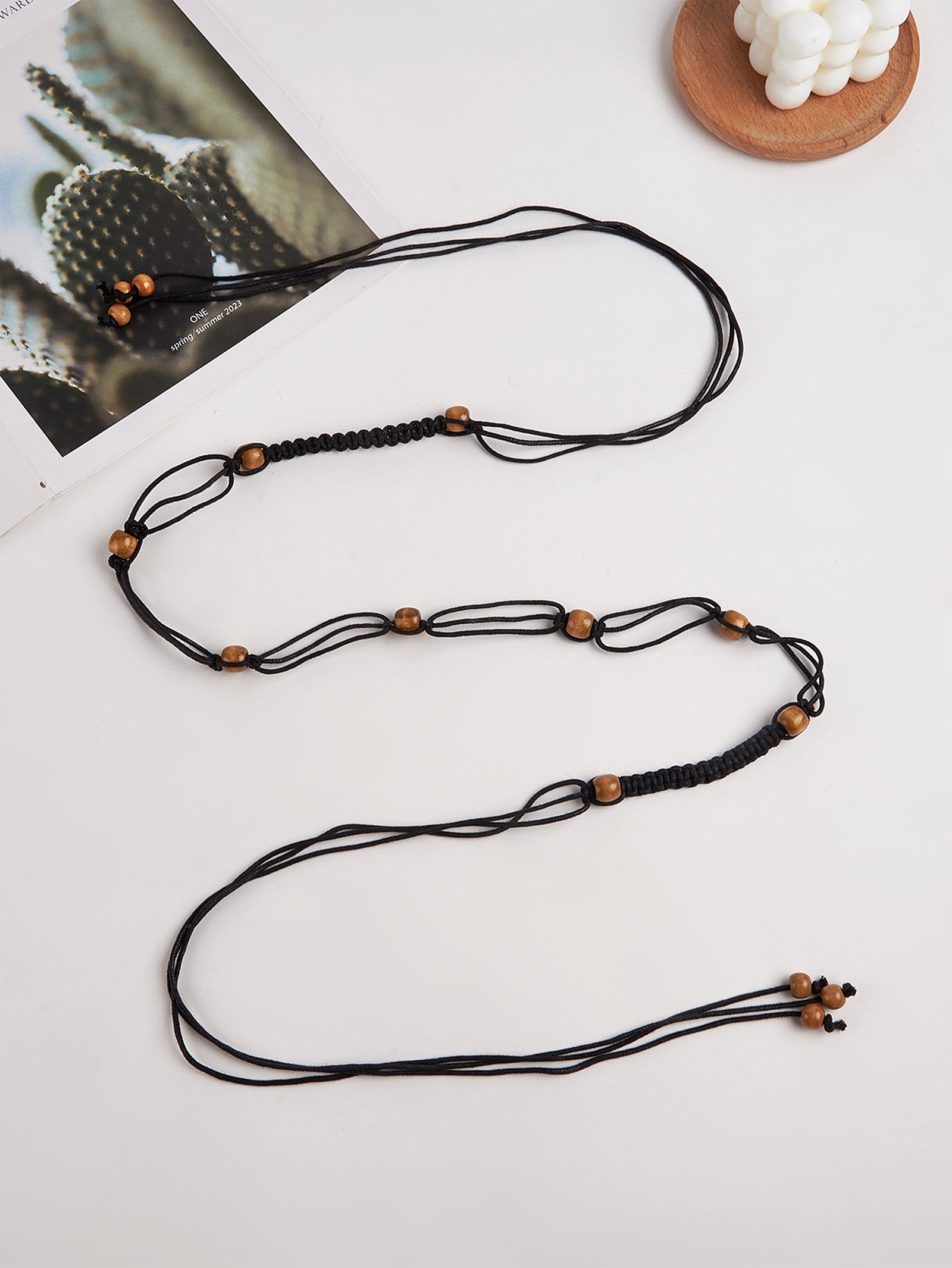 Cotton-Linen Knotted Belt DestGlow