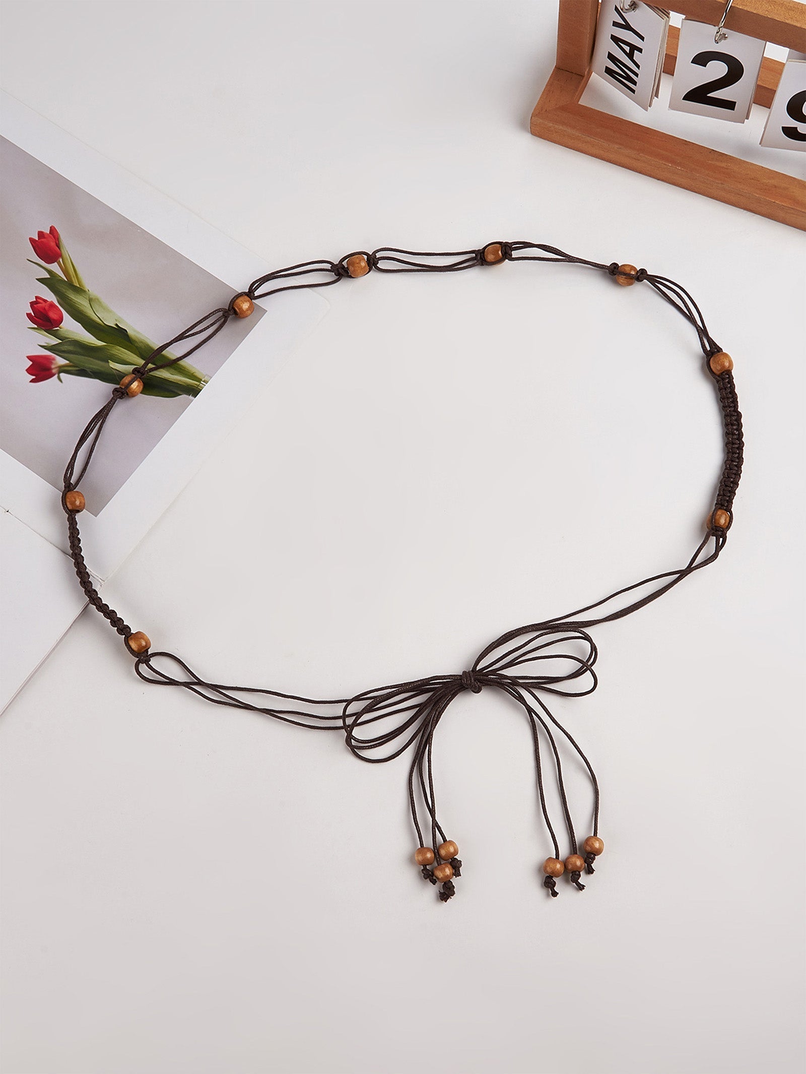 Cotton-Linen Knotted Belt DestGlow