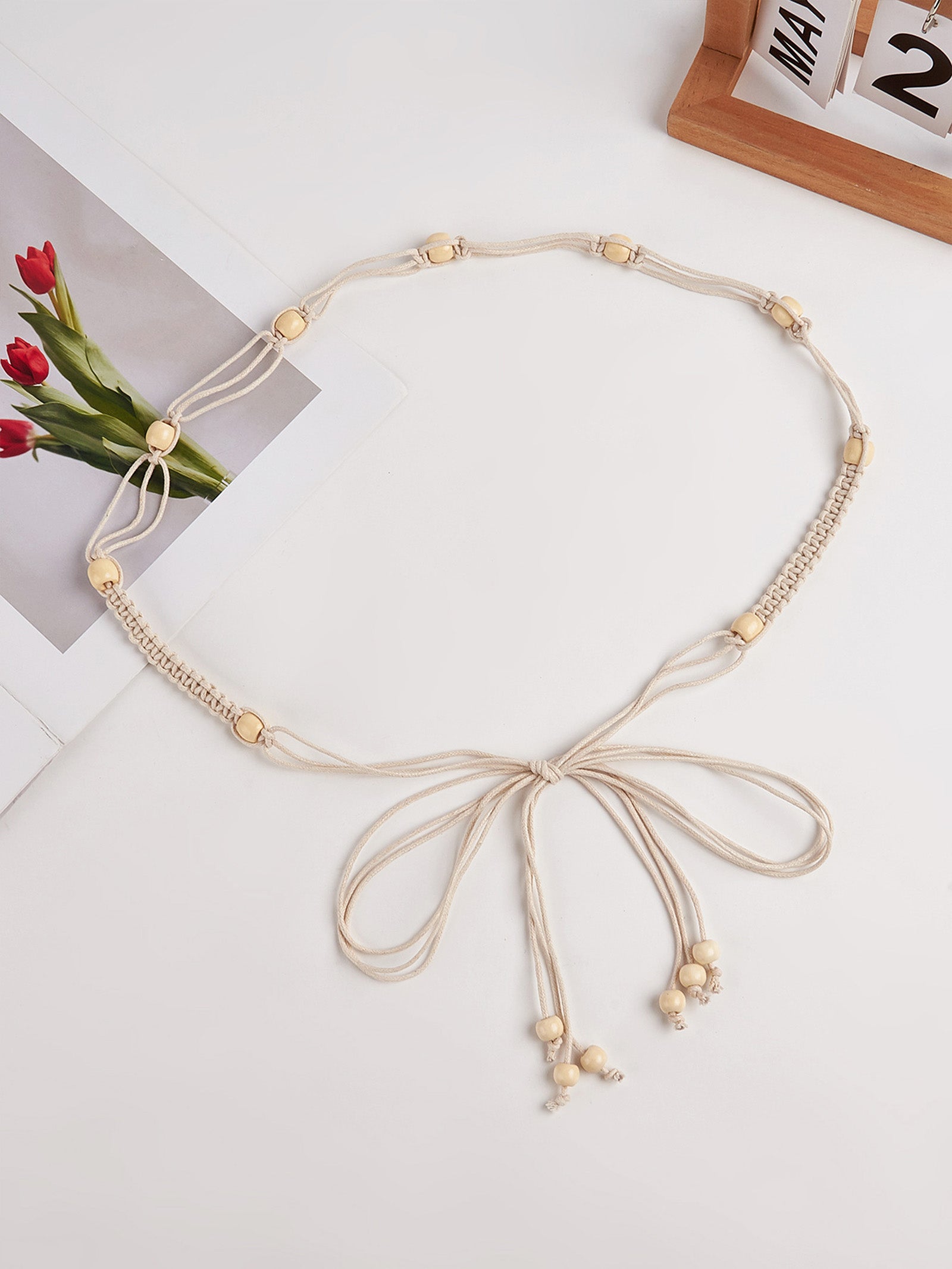 Cotton-Linen Knotted Belt DestGlow