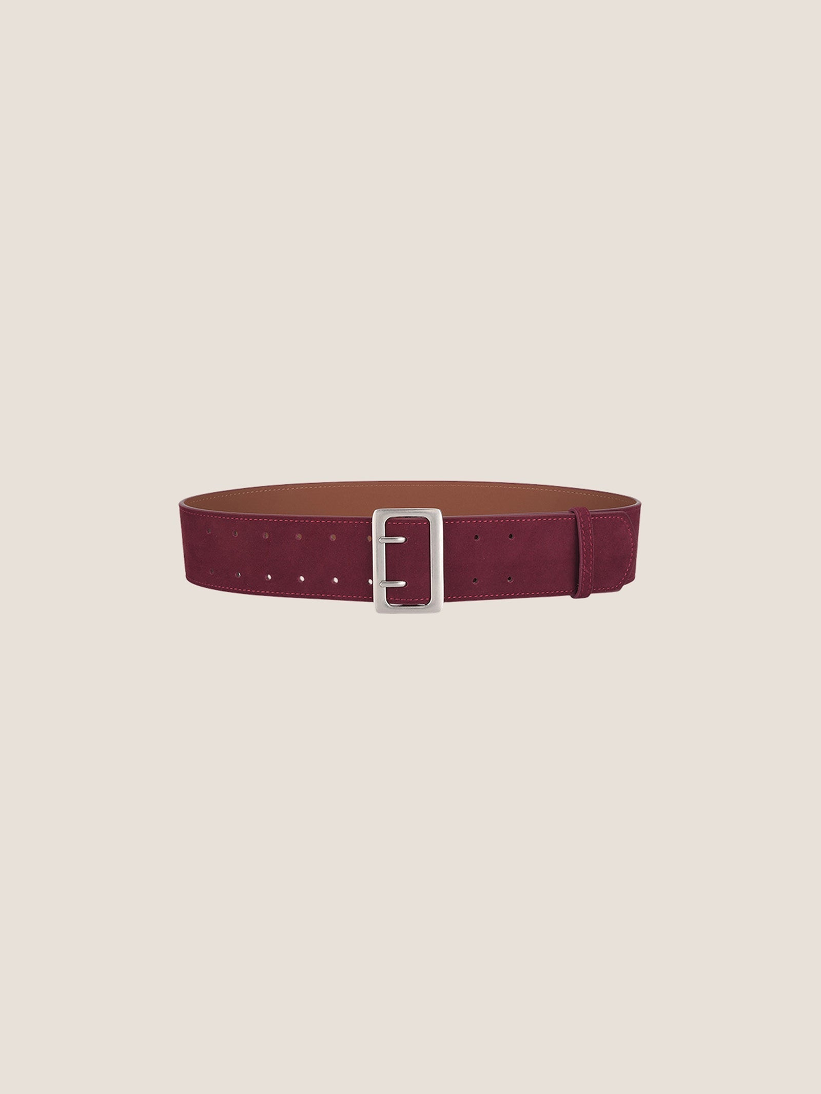 Cowhide Wide Retro Matte Belt DestGlow