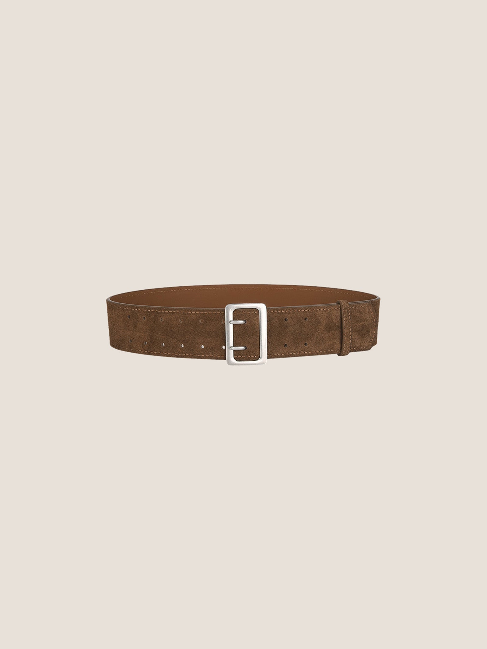 Cowhide Wide Retro Matte Belt DestGlow
