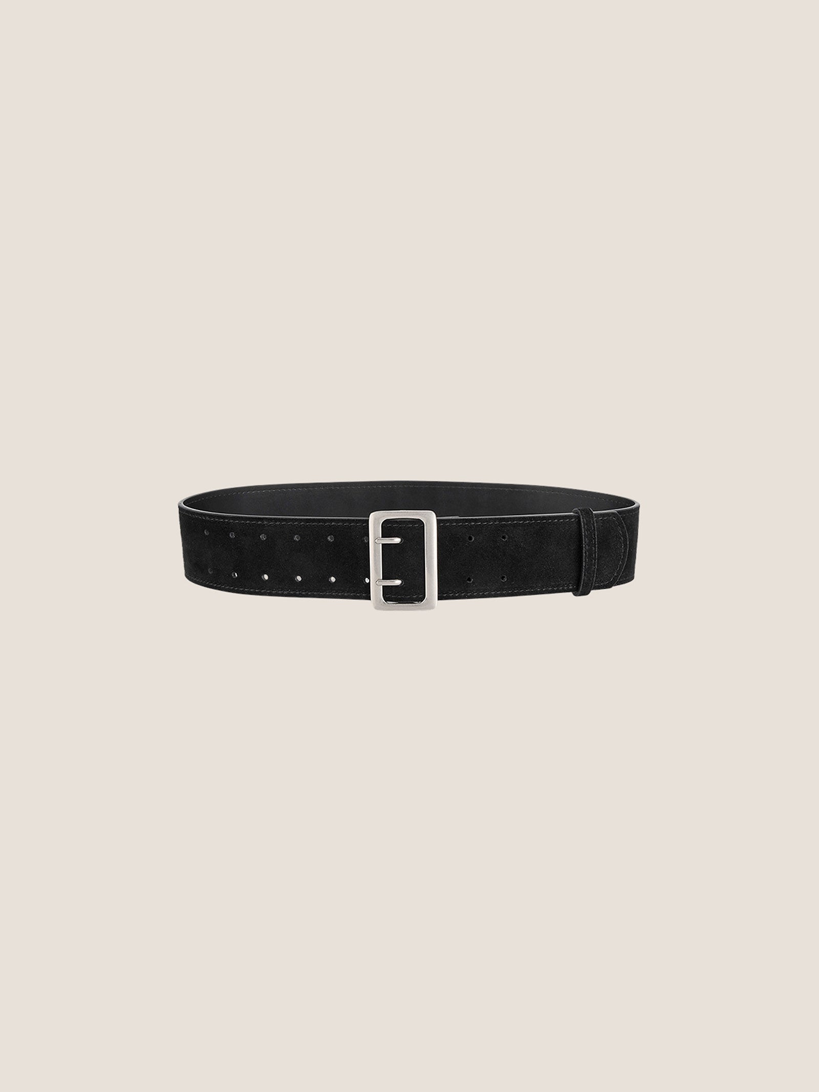 Cowhide Wide Retro Matte Belt DestGlow