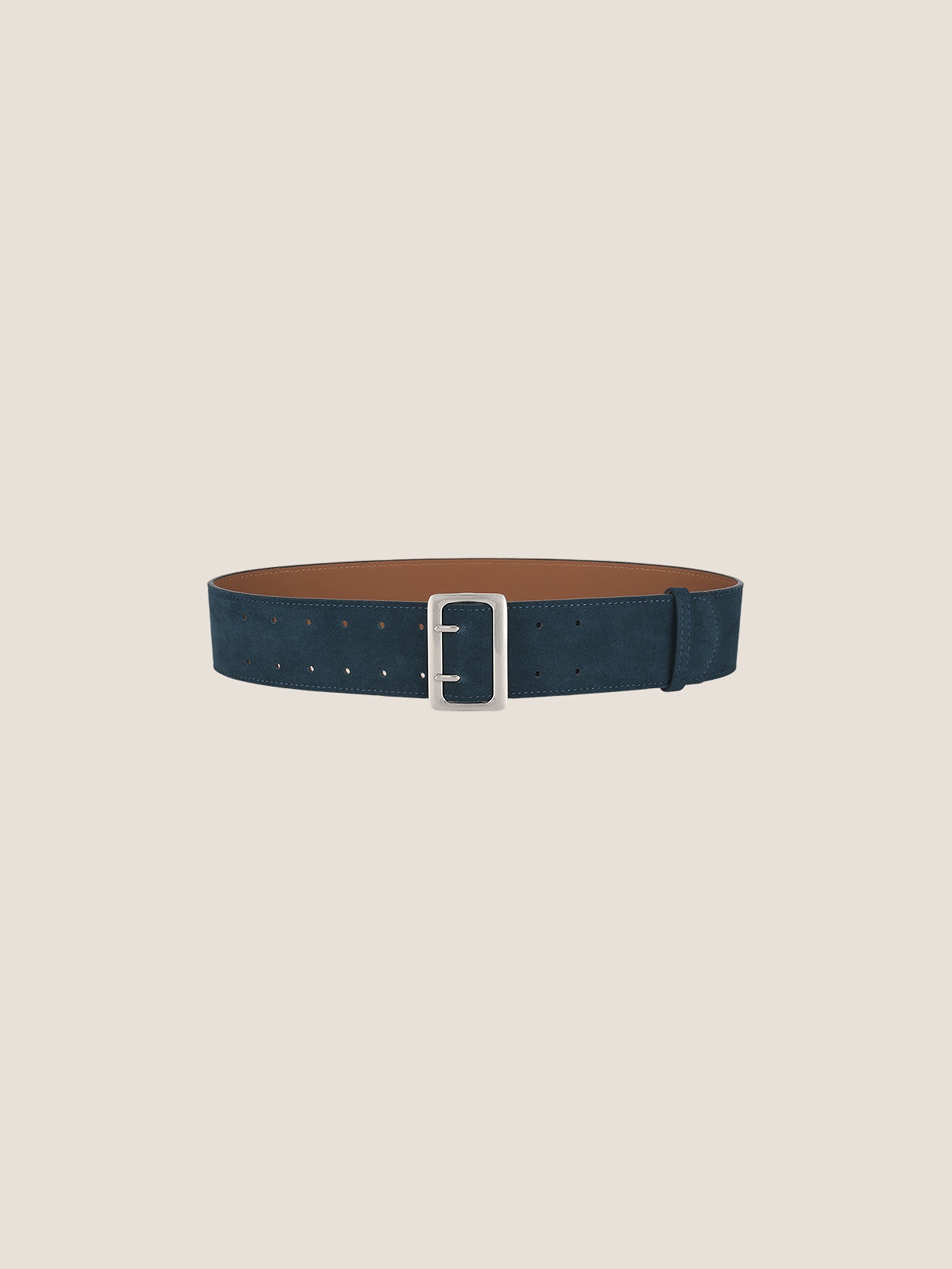 Cowhide Wide Retro Matte Belt DestGlow