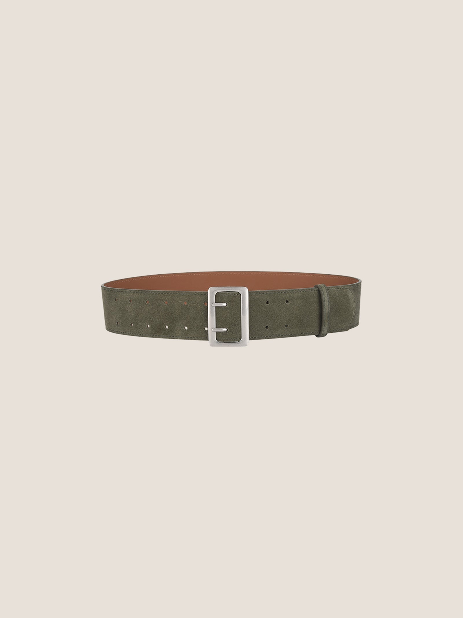 Cowhide Wide Retro Matte Belt DestGlow