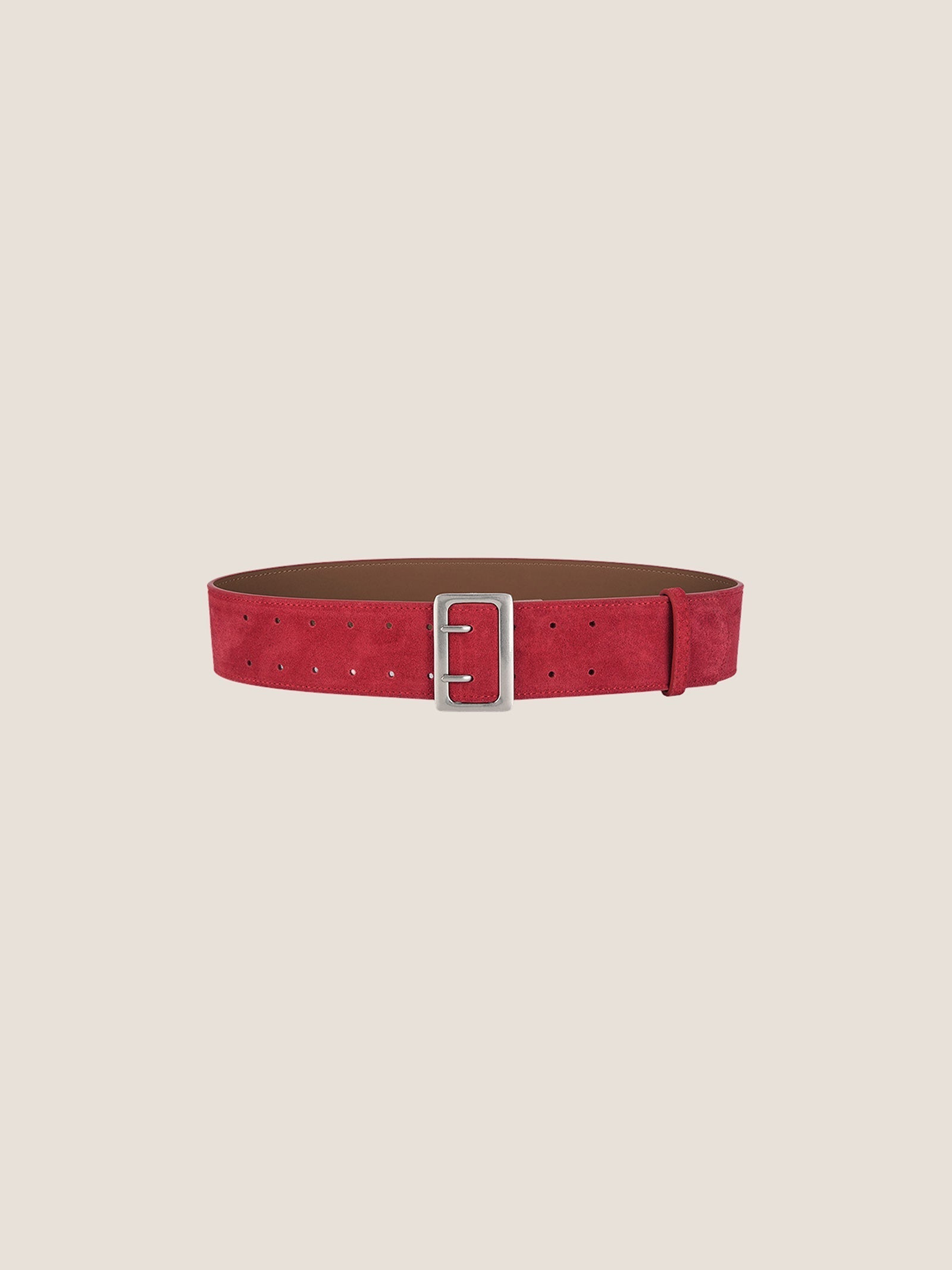 Cowhide Wide Retro Matte Belt DestGlow