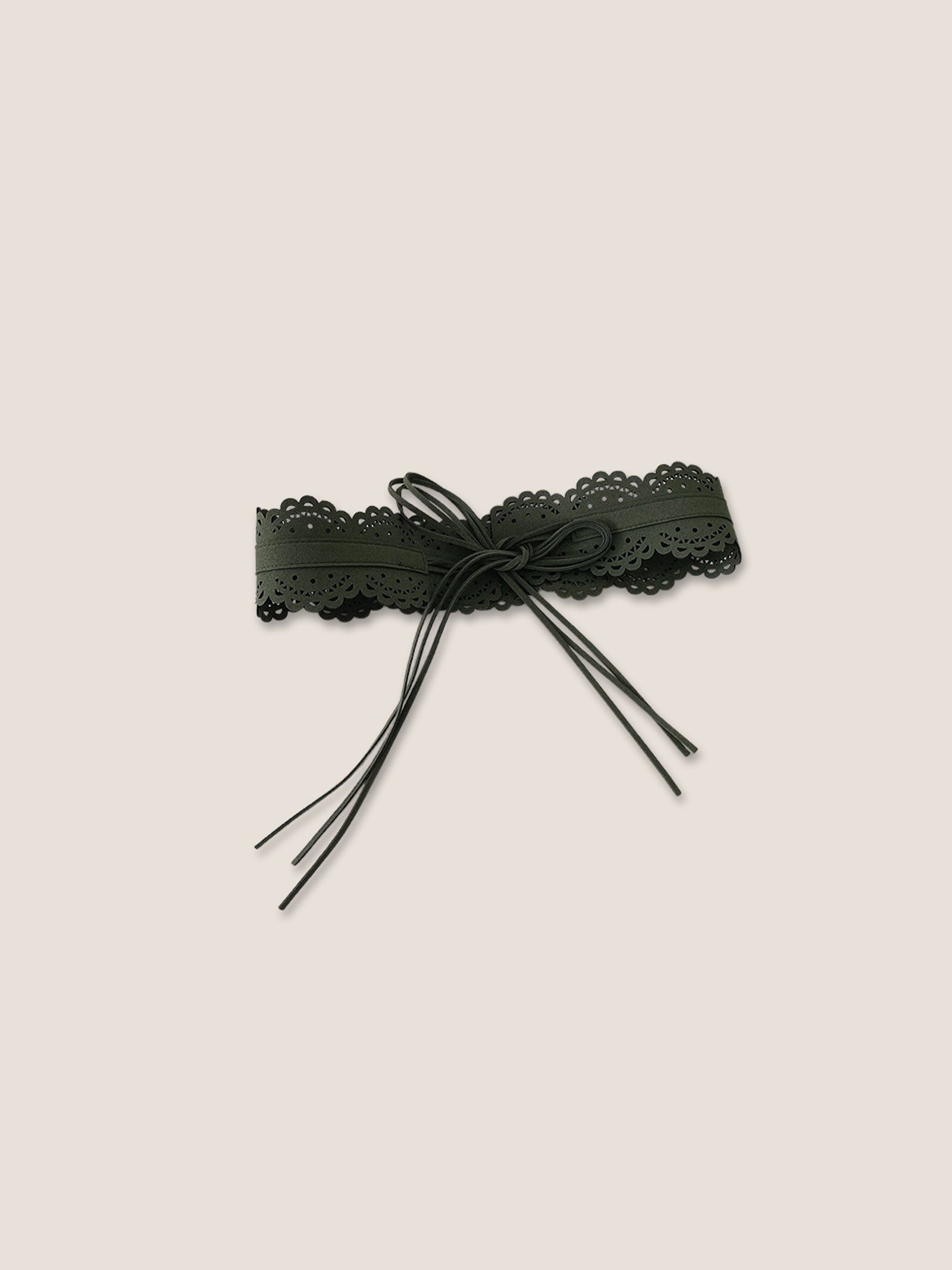 Lace-Trimmed Waist Cincher Belt DestGlow