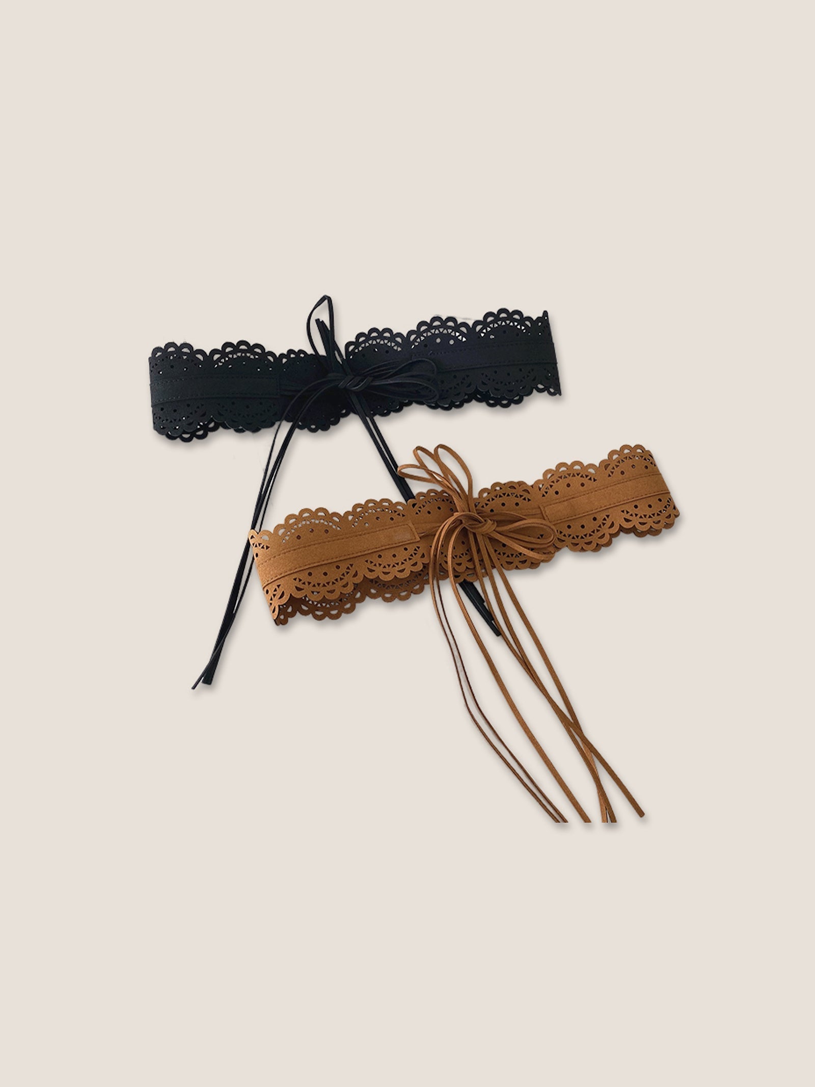 Lace-Trimmed Waist Cincher Belt DestGlow