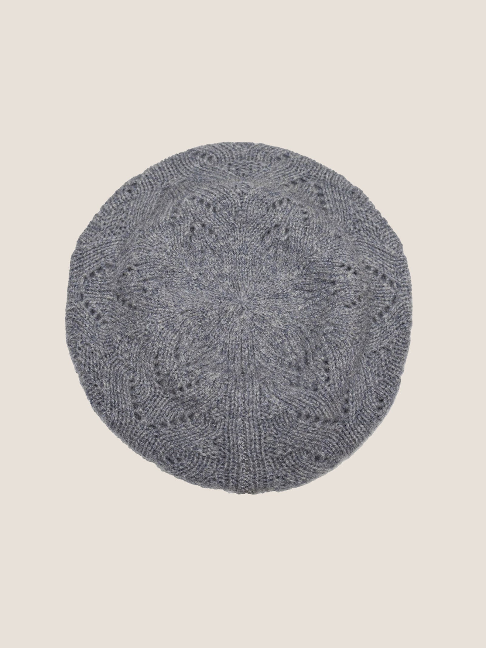 100% Wool Hand-Knit Beret DestGlow