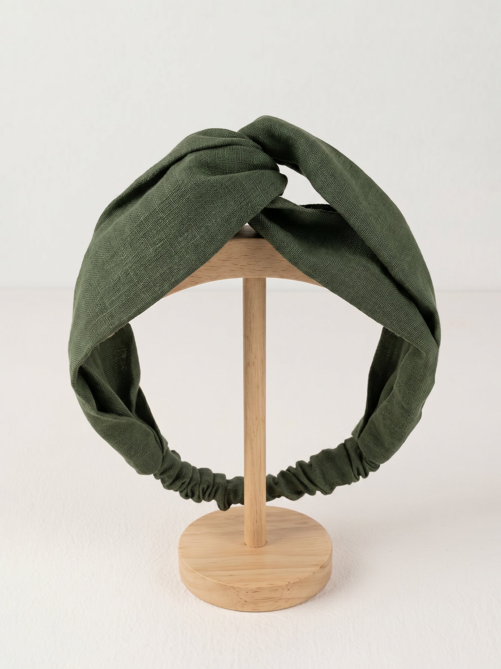 Linen Cross Wide Elastic Headband