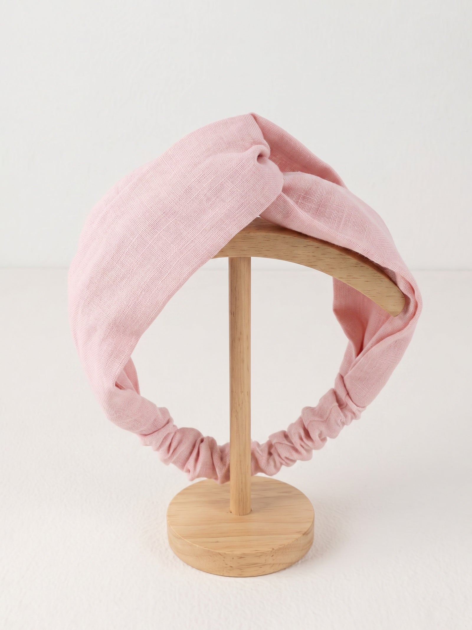 Linen Cross Wide Elastic Headband