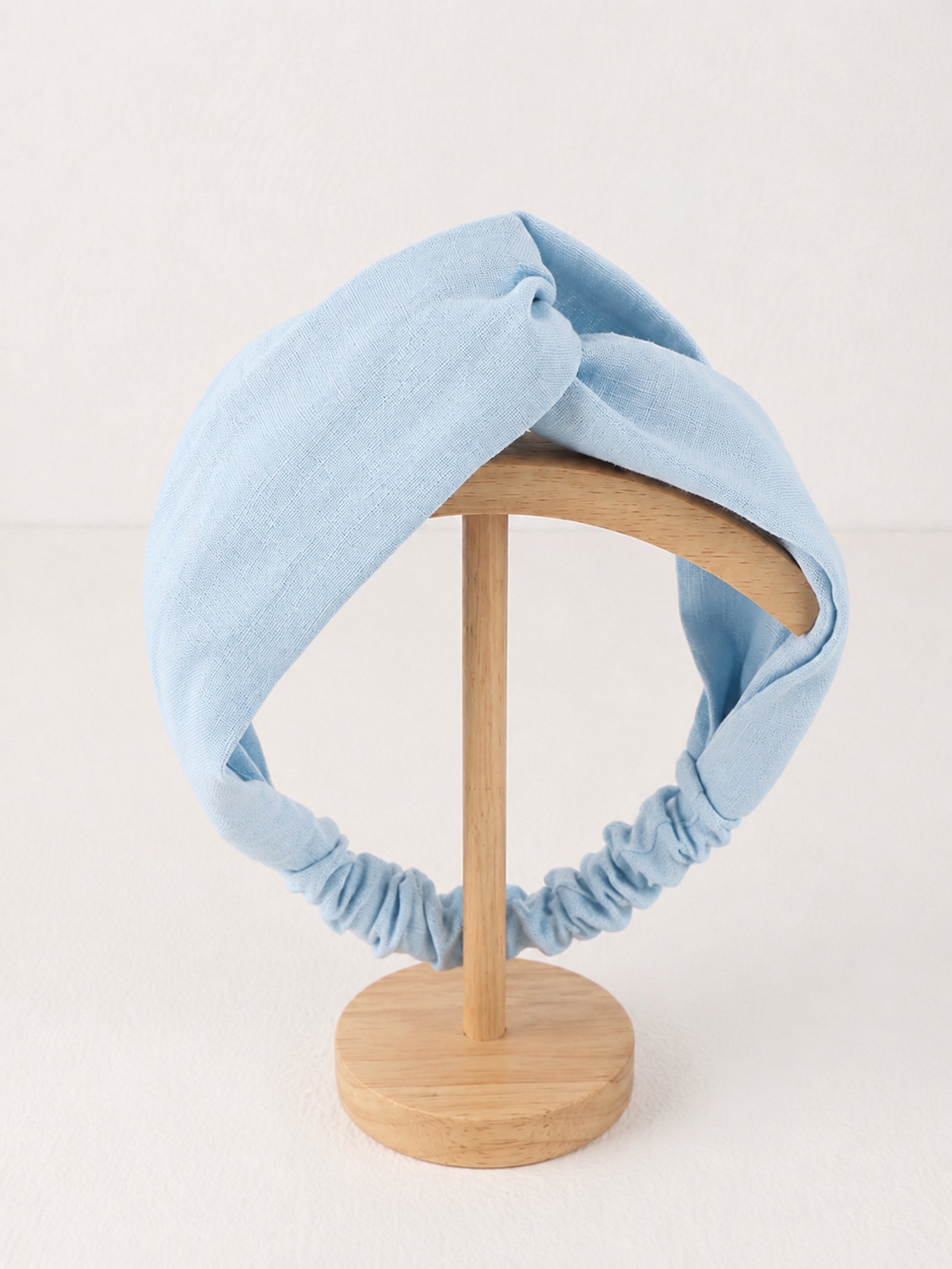 Linen Cross Wide Elastic Headband