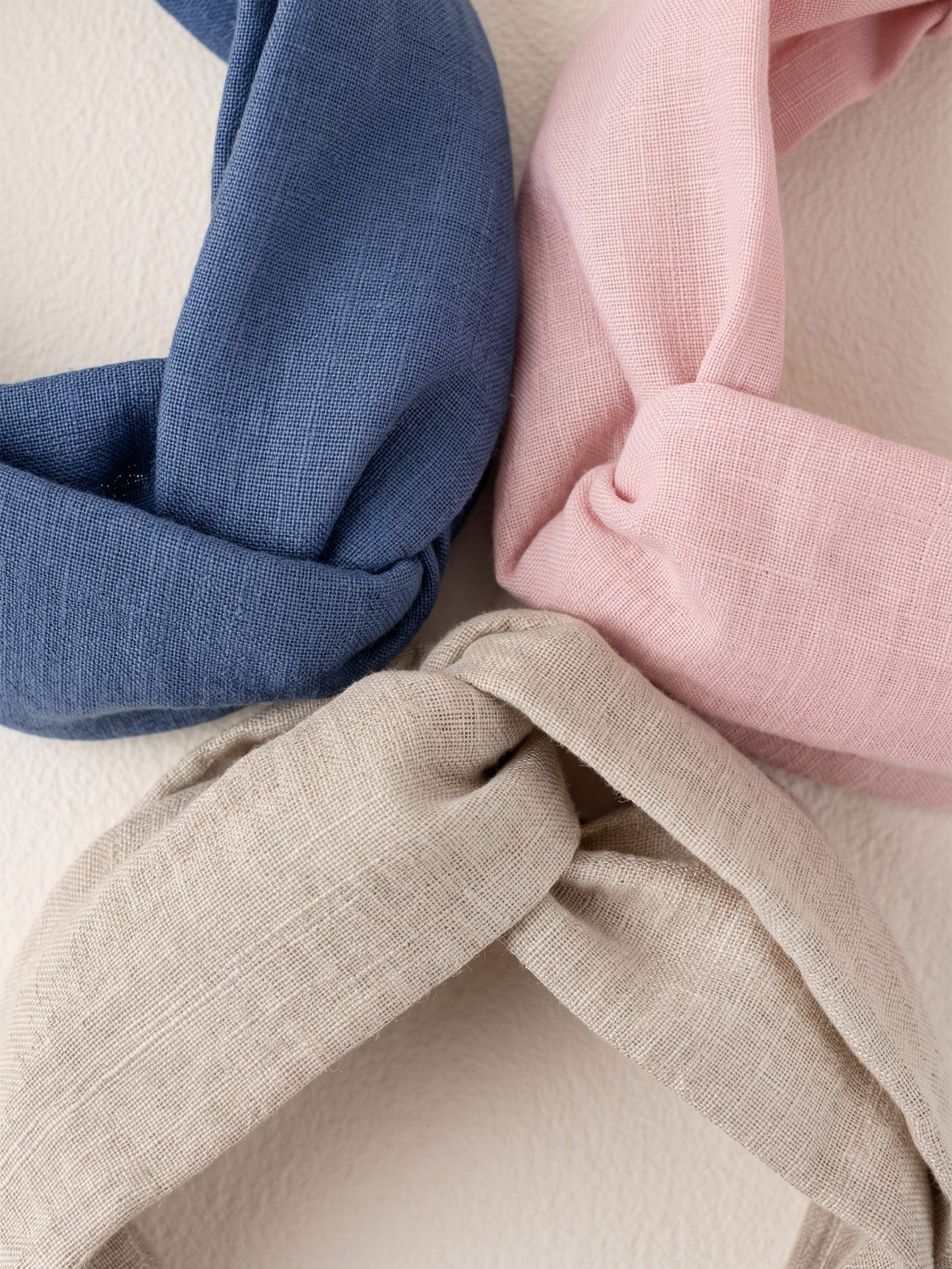 Linen Cross Wide Elastic Headband