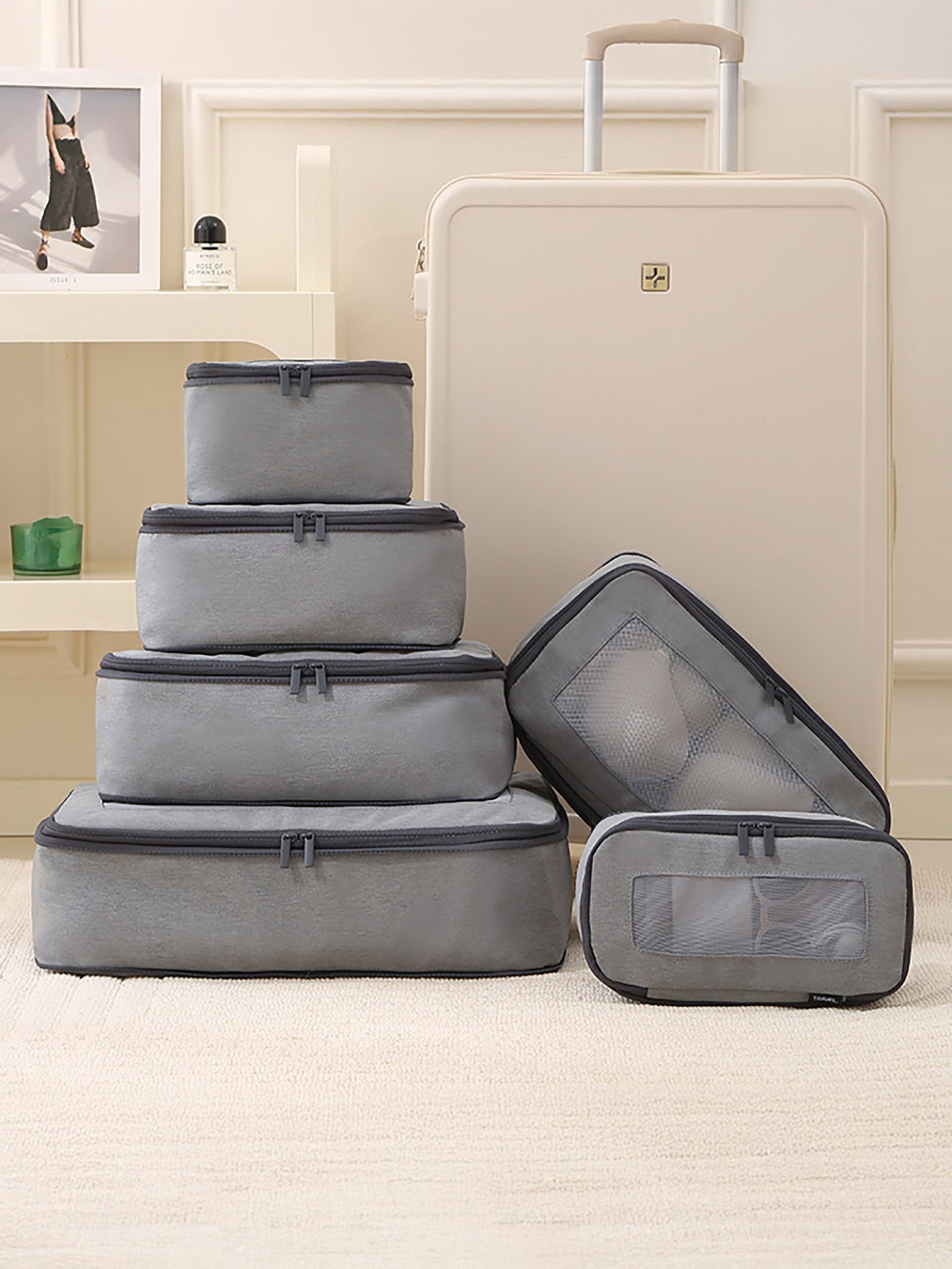 Recycled Silk 6-Piece Travel Toiletry Set DestGlow
