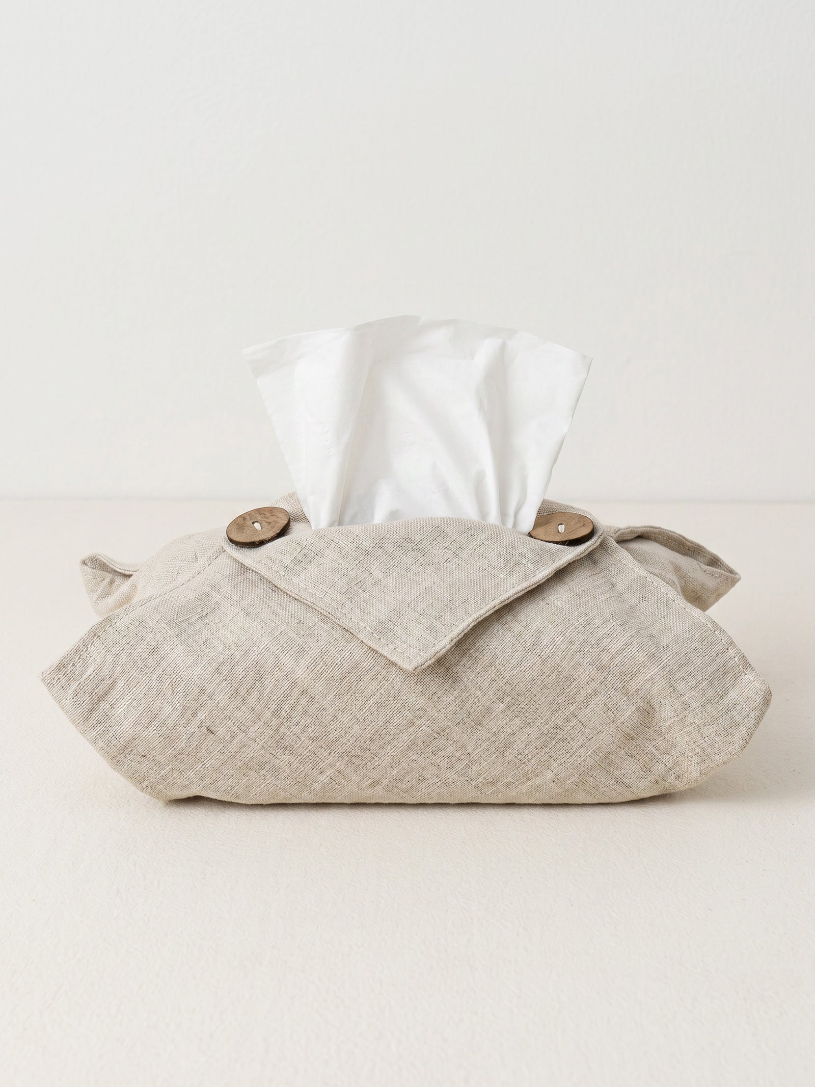 Linen Tissue Box Storage Cover