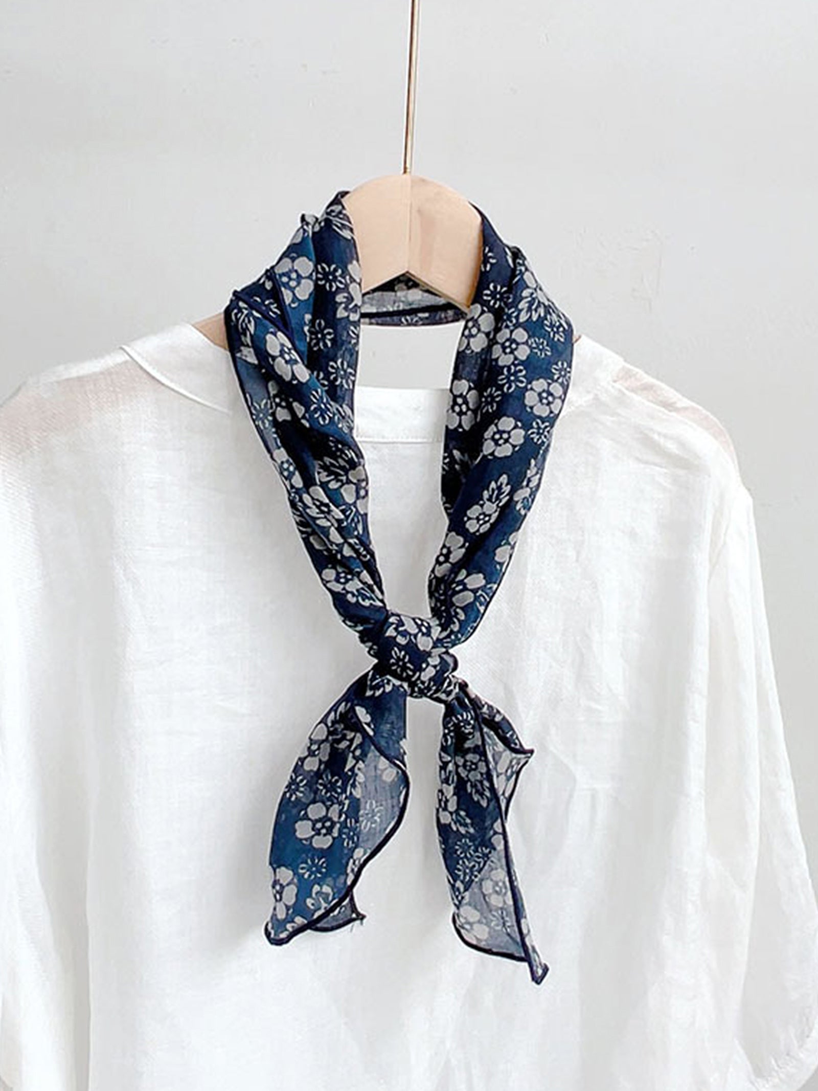 Ramie Vintage Print Handkerchief DestGlow