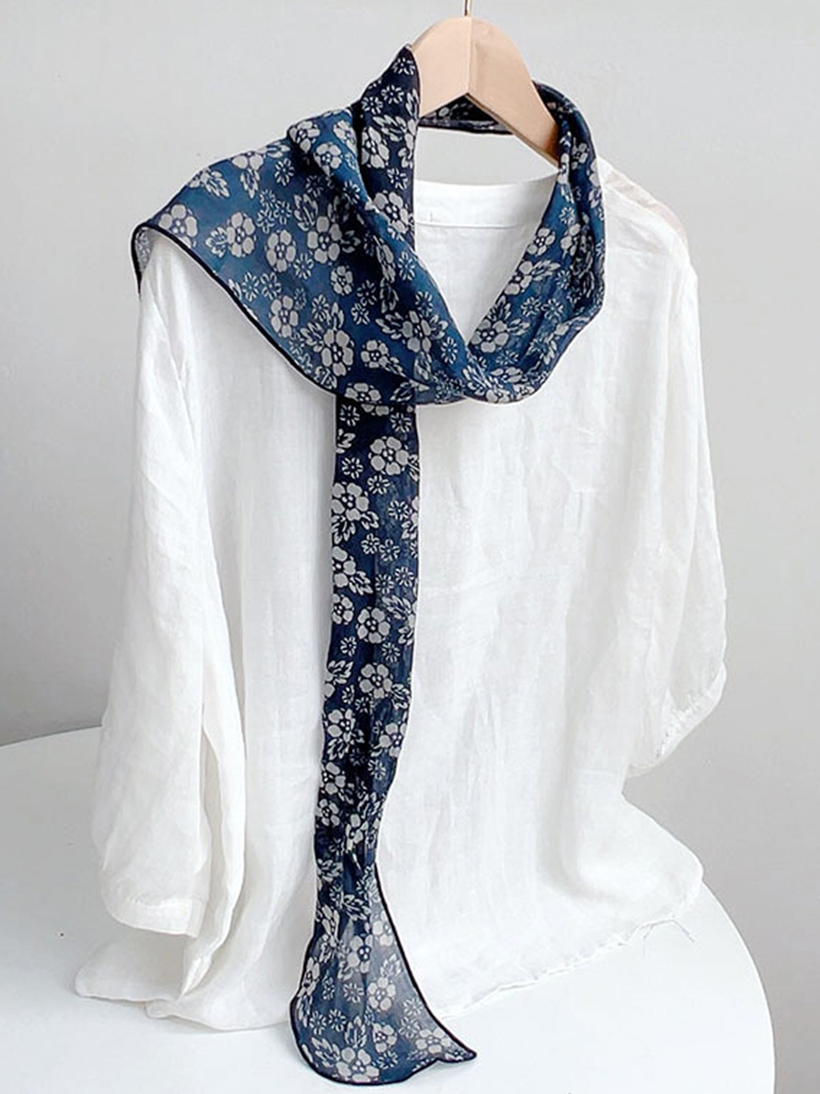 Ramie Vintage Print Handkerchief DestGlow