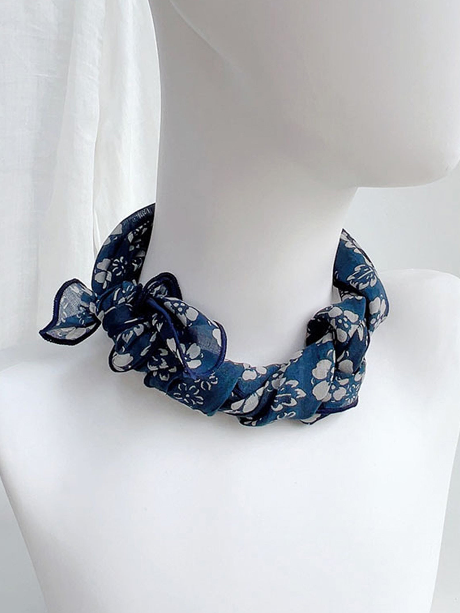 Ramie Vintage Print Handkerchief DestGlow