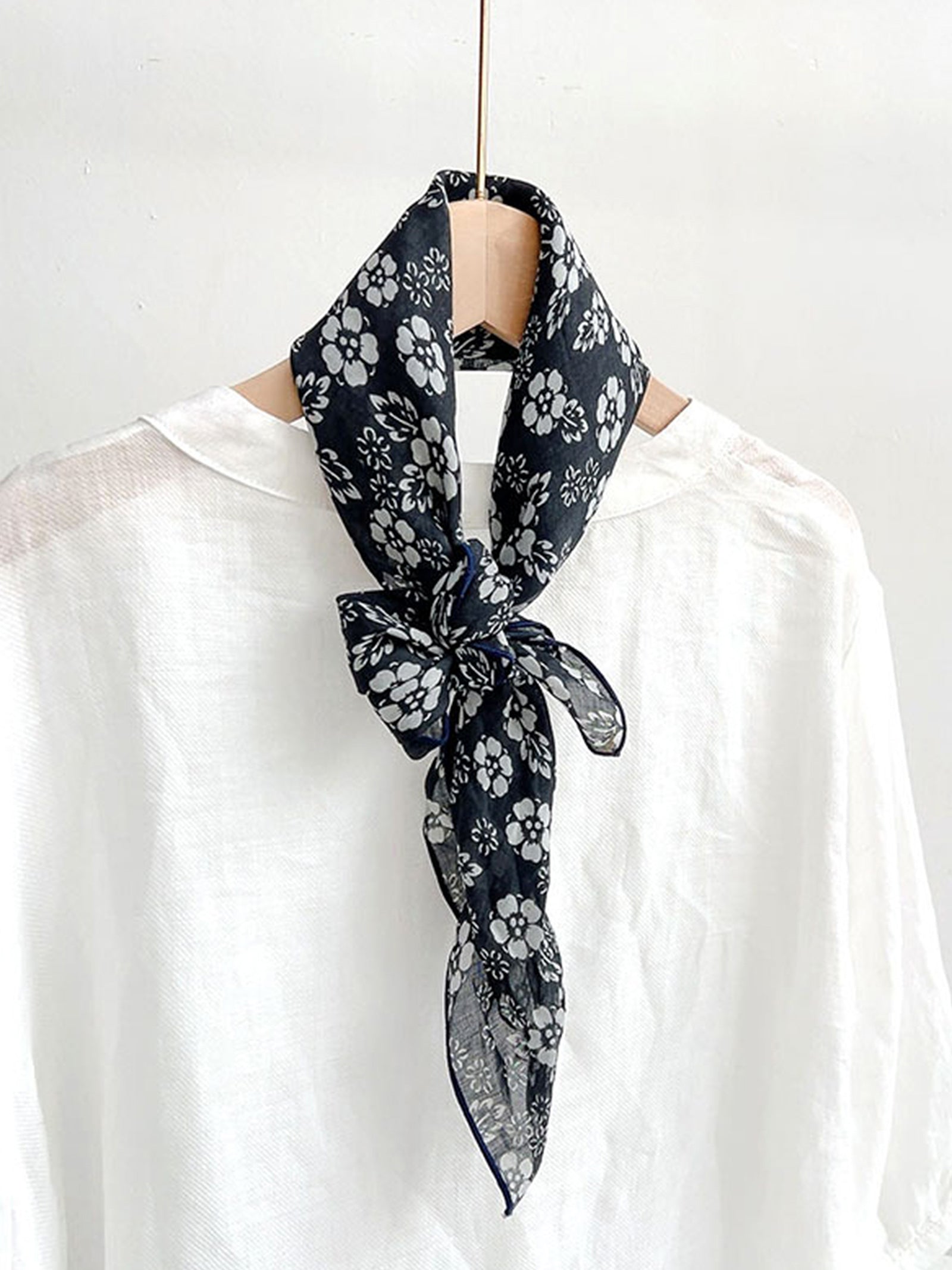 Ramie Vintage Print Handkerchief DestGlow