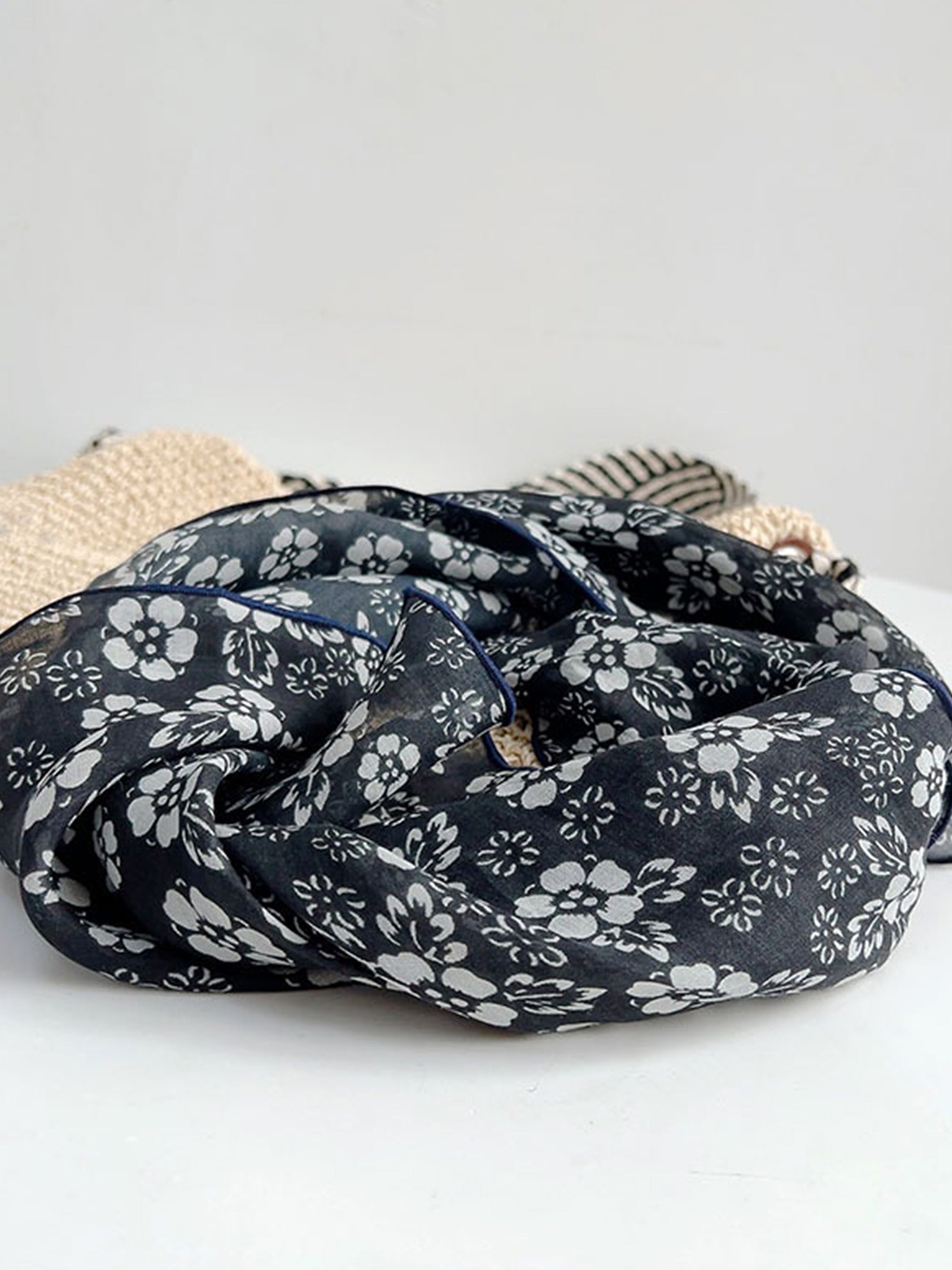 Ramie Vintage Print Handkerchief DestGlow