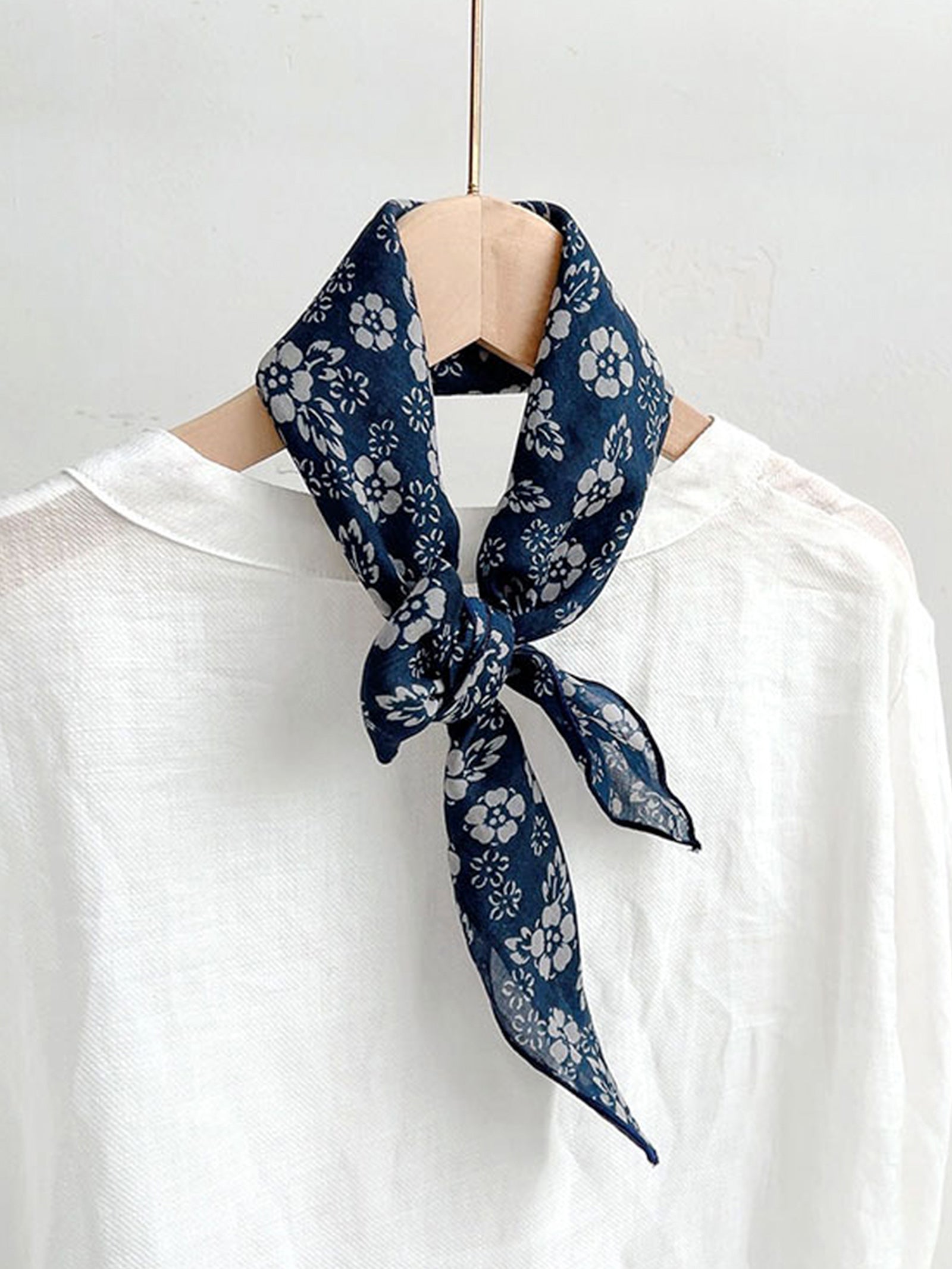 Ramie Vintage Print Handkerchief DestGlow